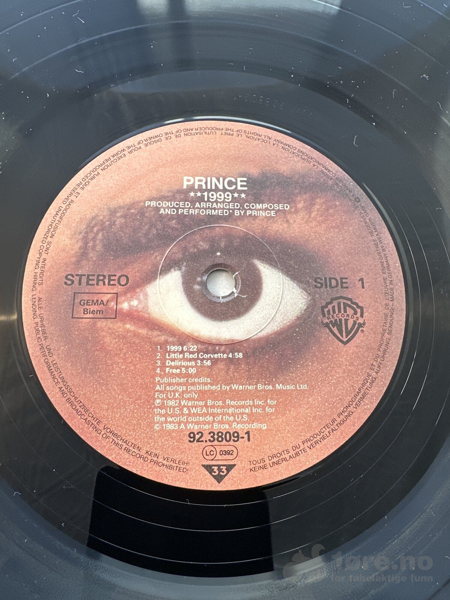 LP - Prince - 1999, bilde 3