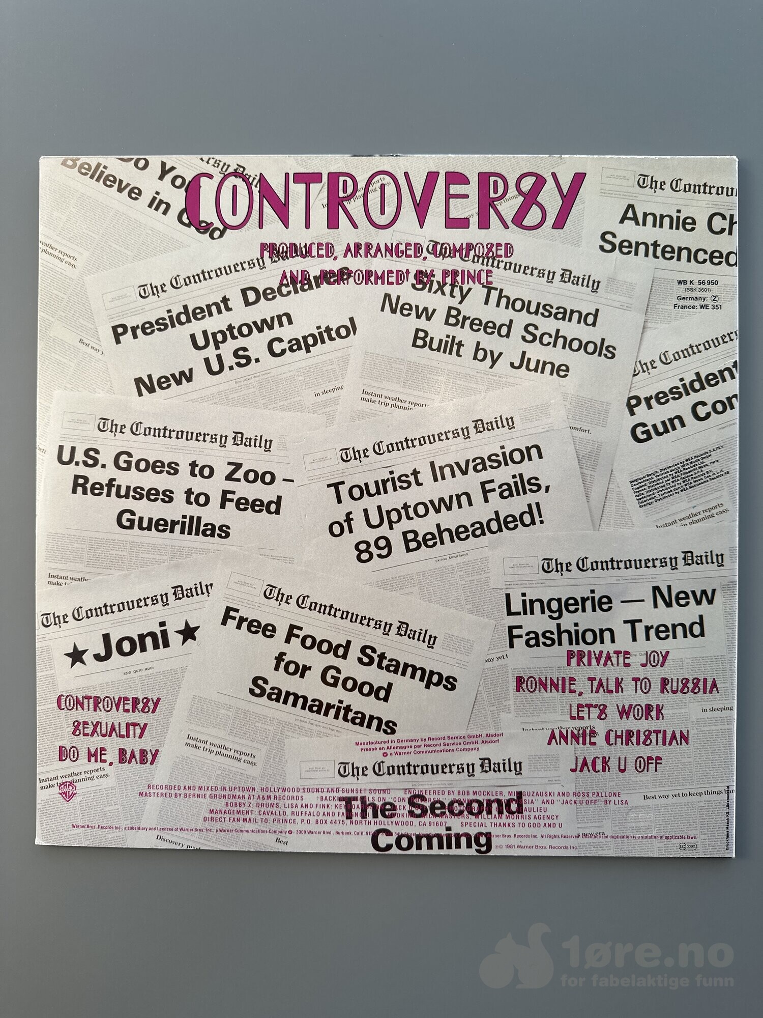 LP - Prince - Controversy, bilde 2
