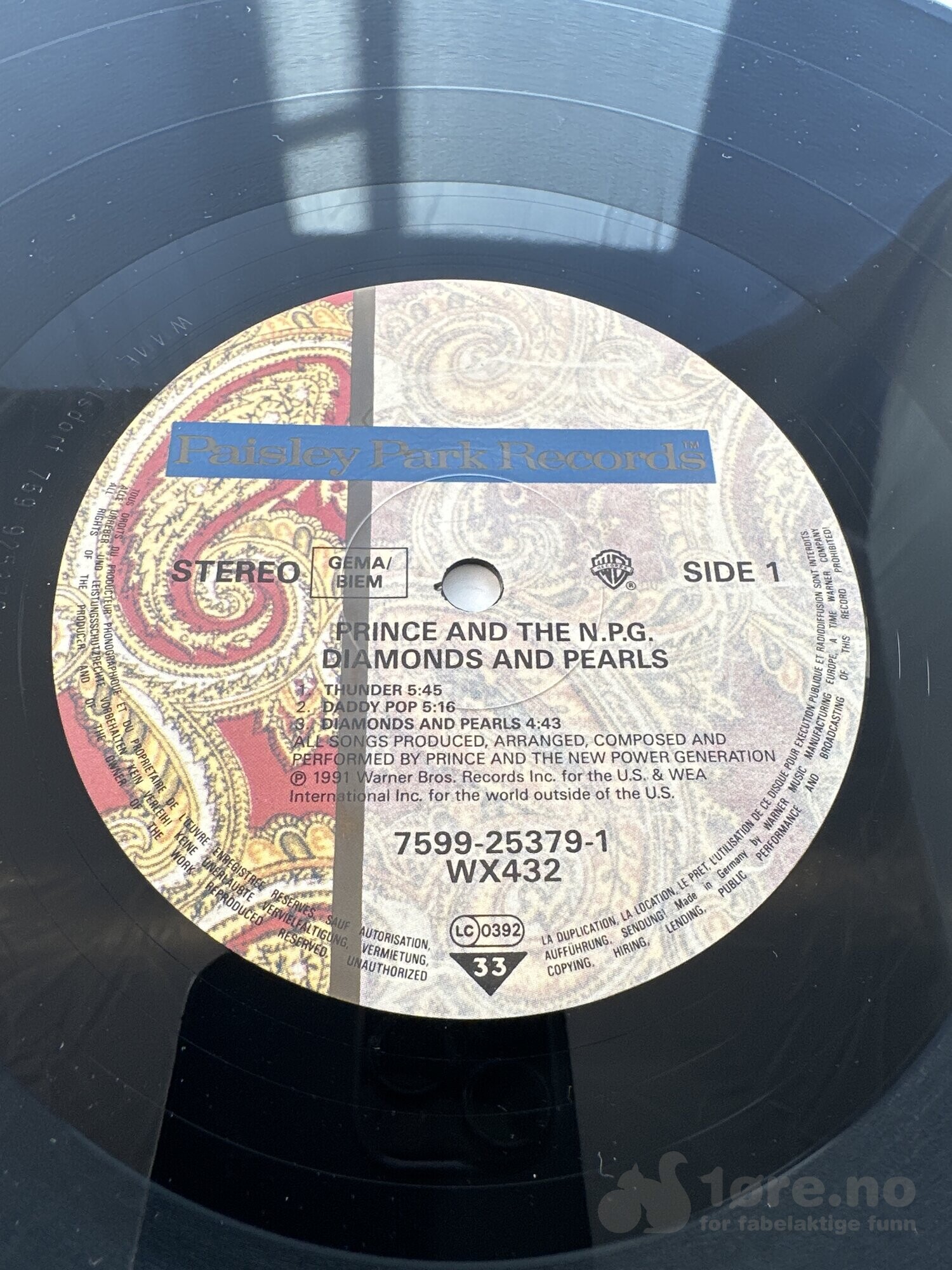 LP - Prince - Diamonds and Pearls, bilde 3