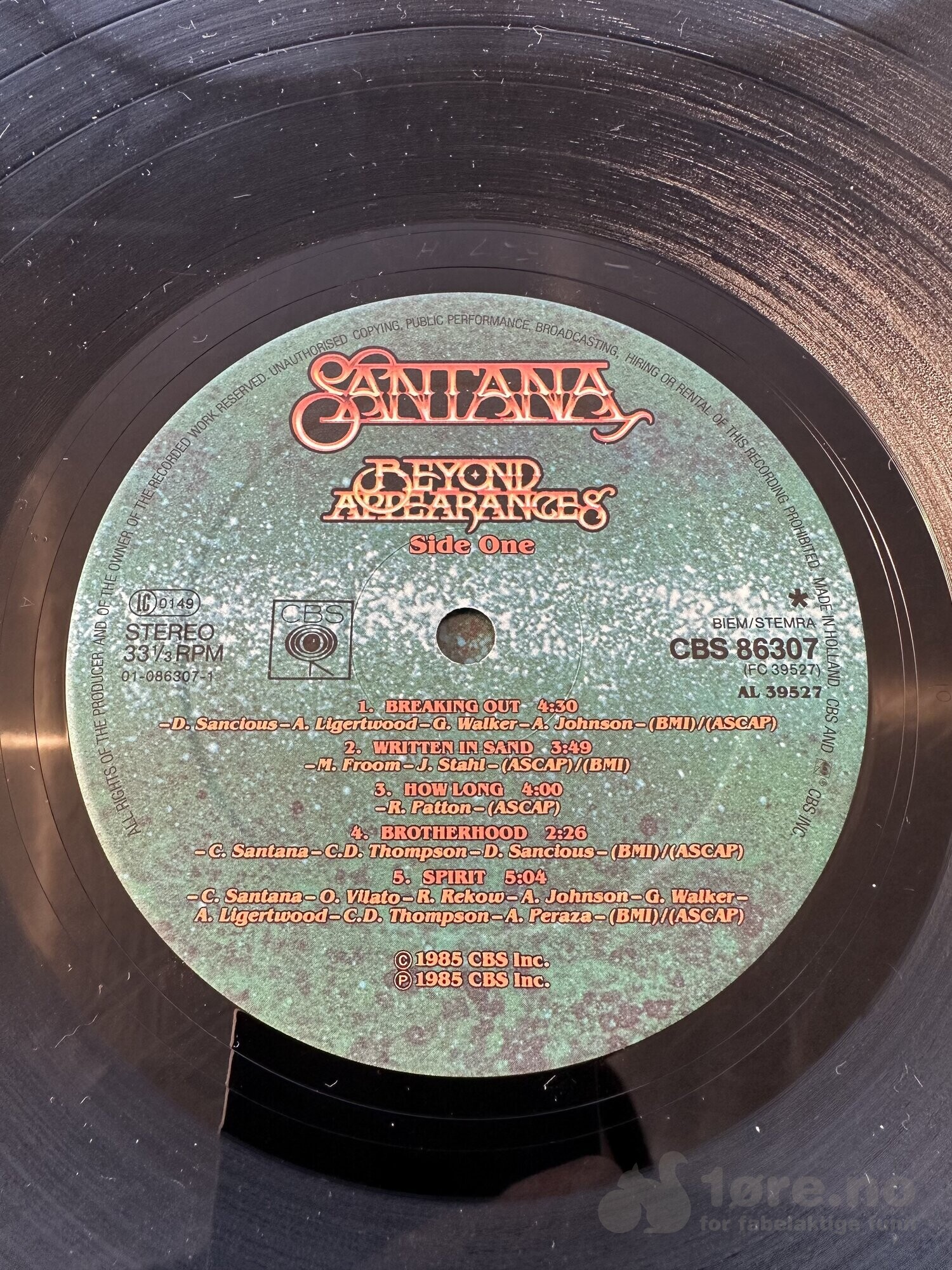 LP - Santana - Beyond Appearances, bilde 3