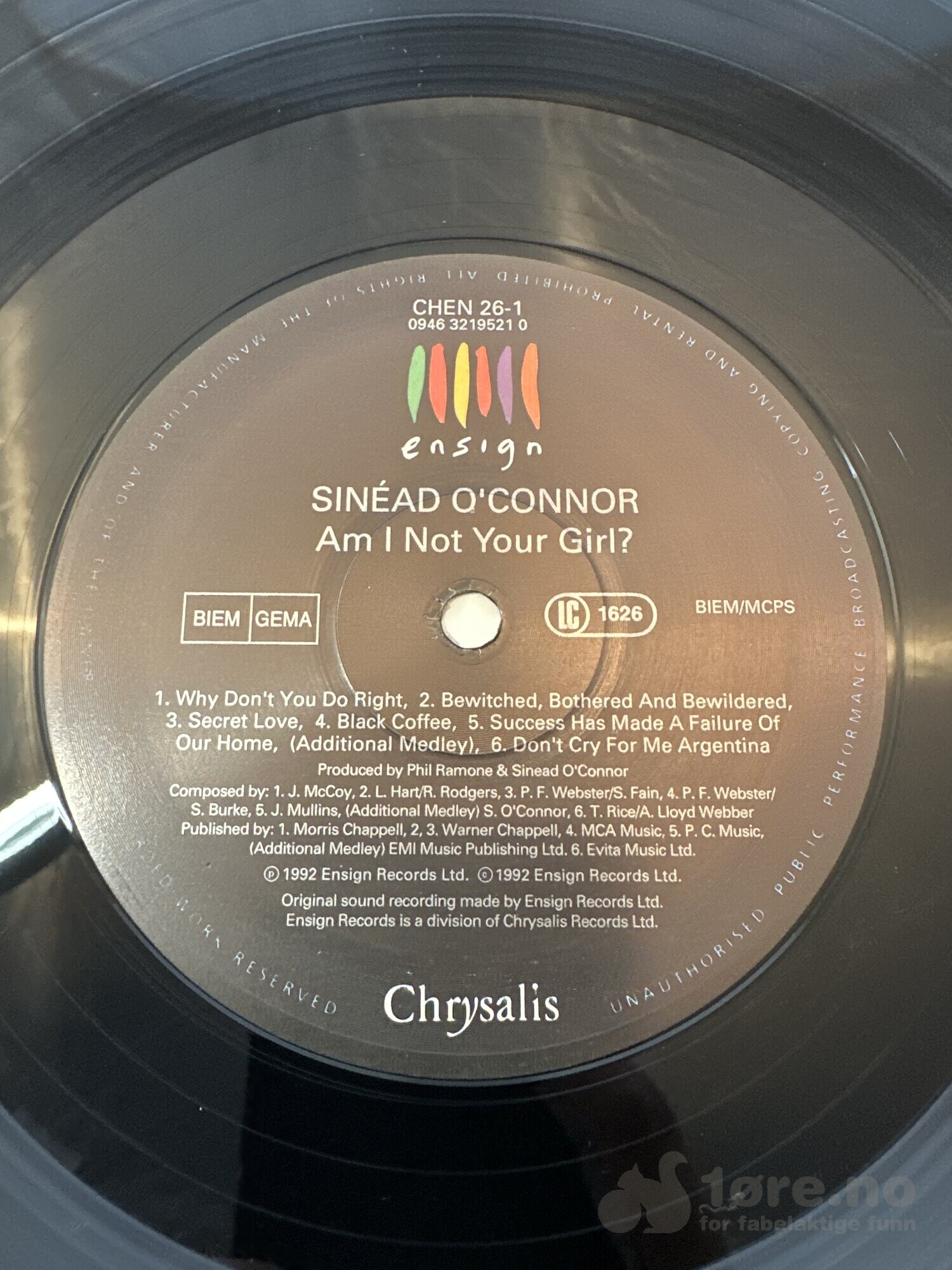LP - Sinead O’Connor - Am i not your Girl?, bilde 3