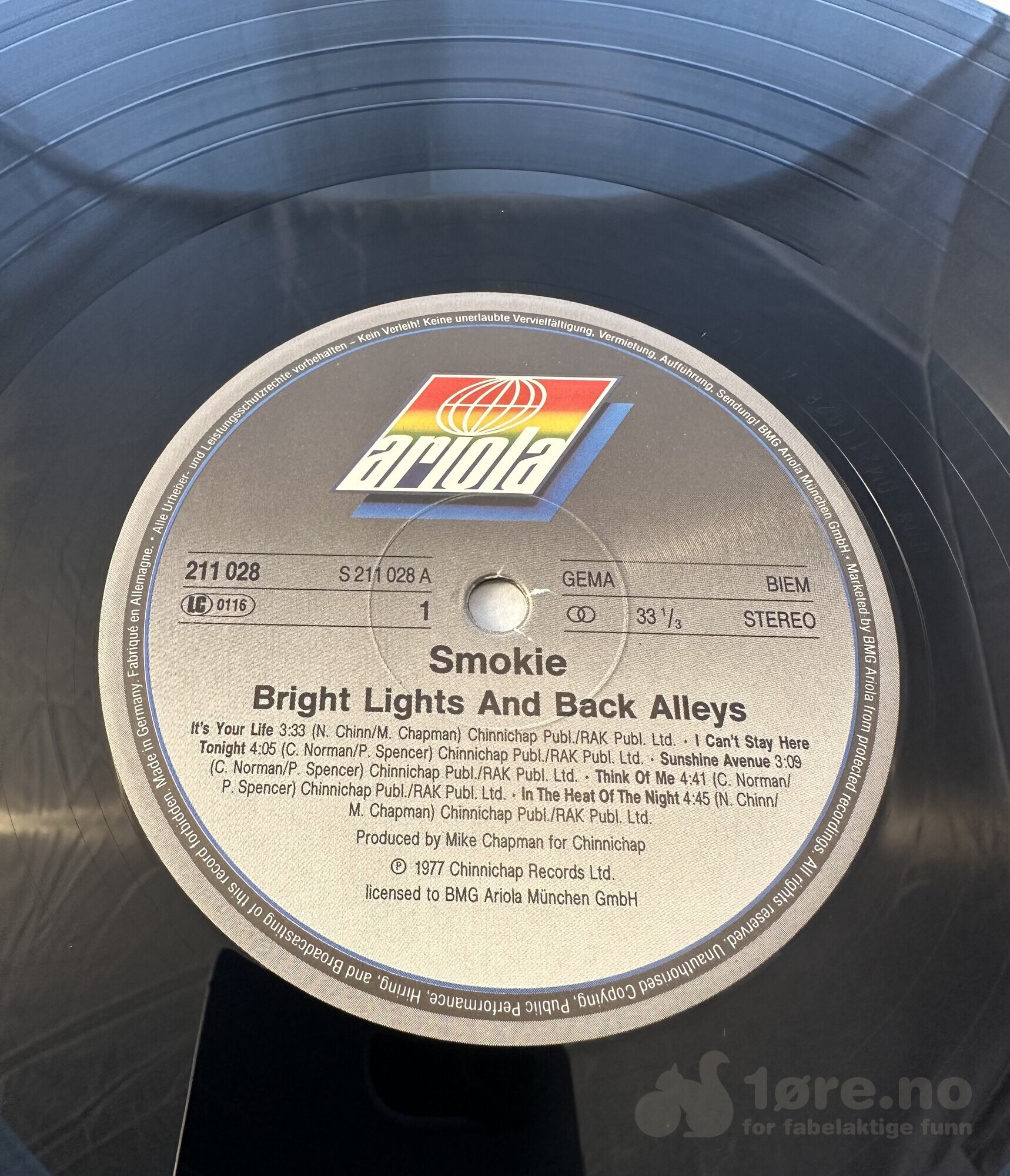 LP - Smokie - Bright Light & Back Alleys, bilde 3