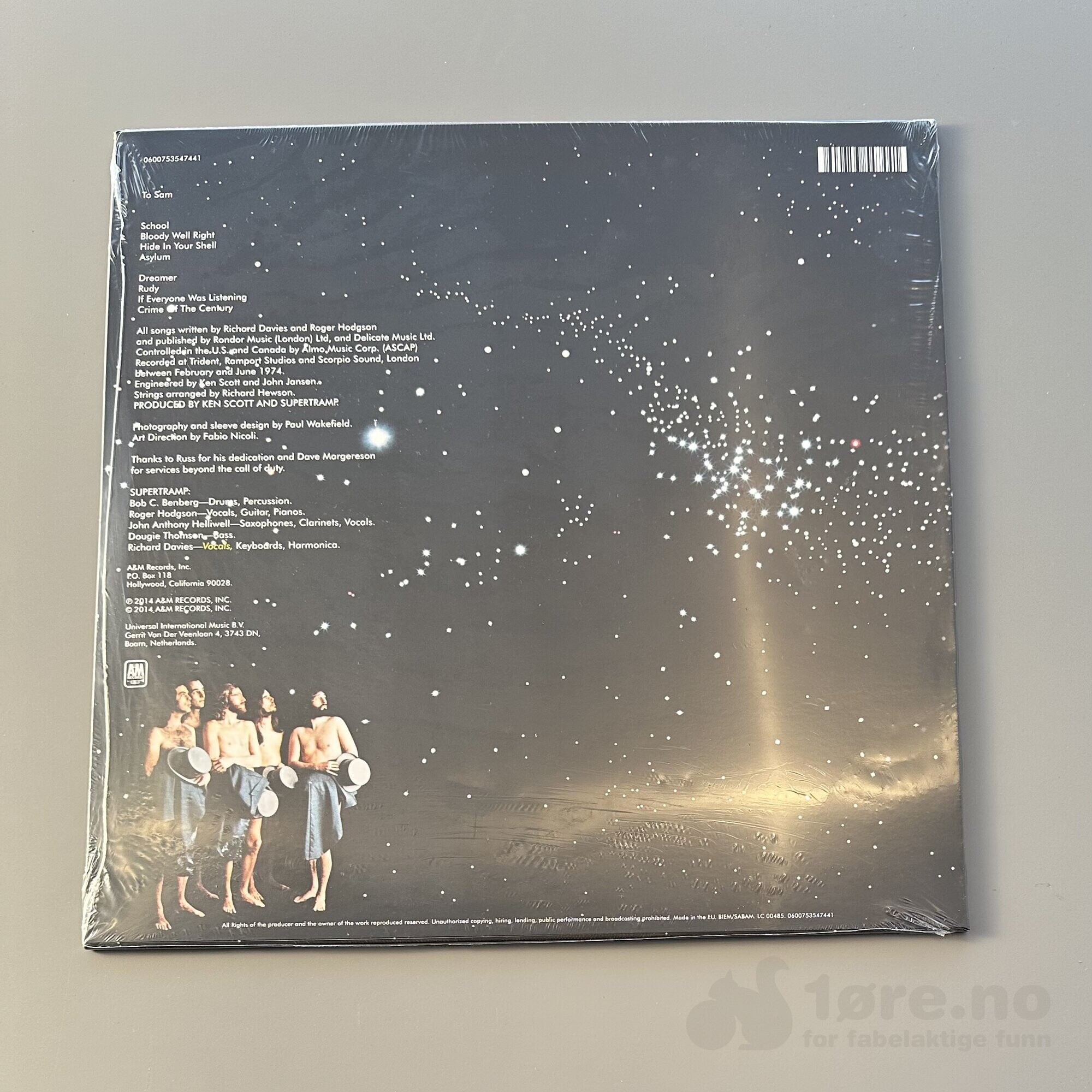 LP – Supertramp – Crime of the Century, bilde 2