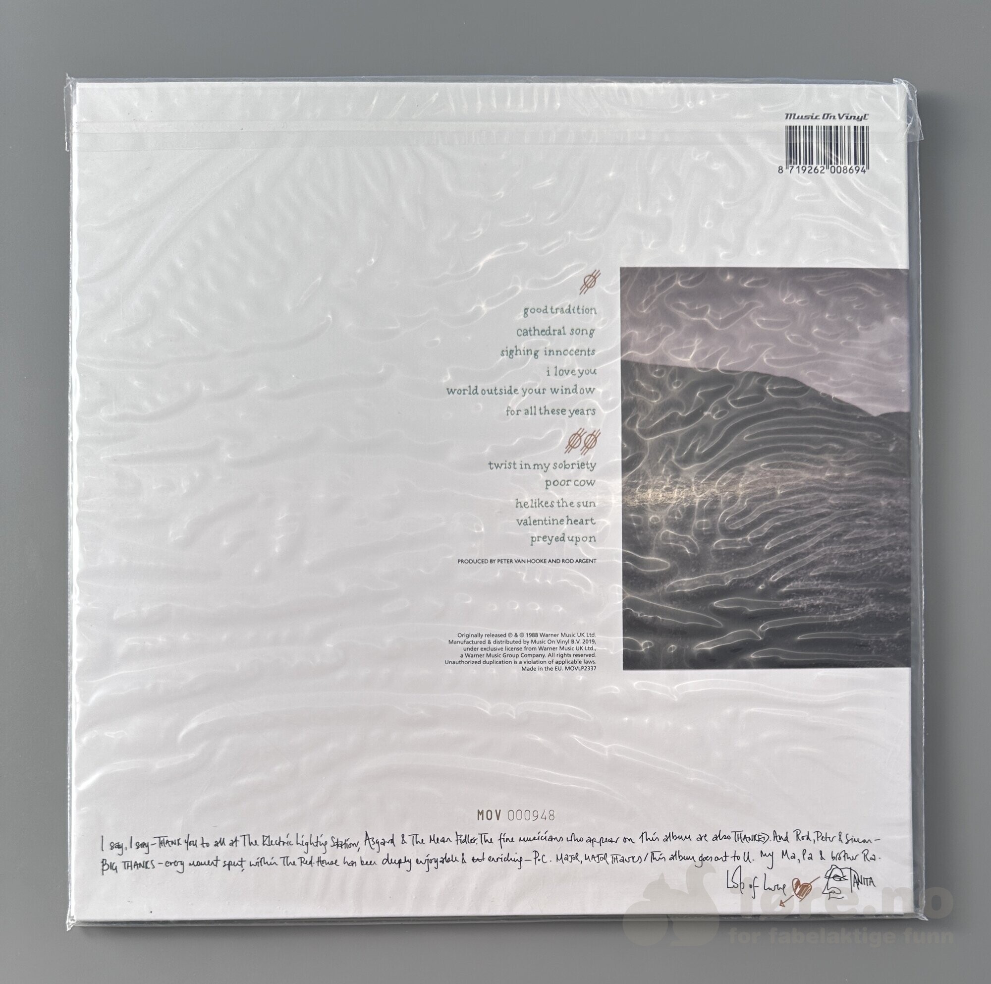 LP - Tanita Tikaram - Ancient heart, bilde 2