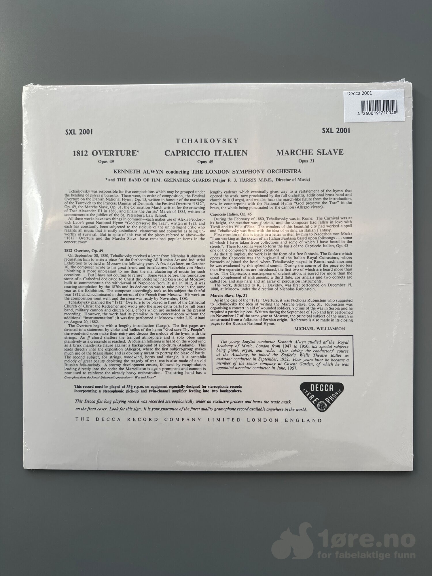 LP - Tchaikovsky - 1812 Overture, bilde 2