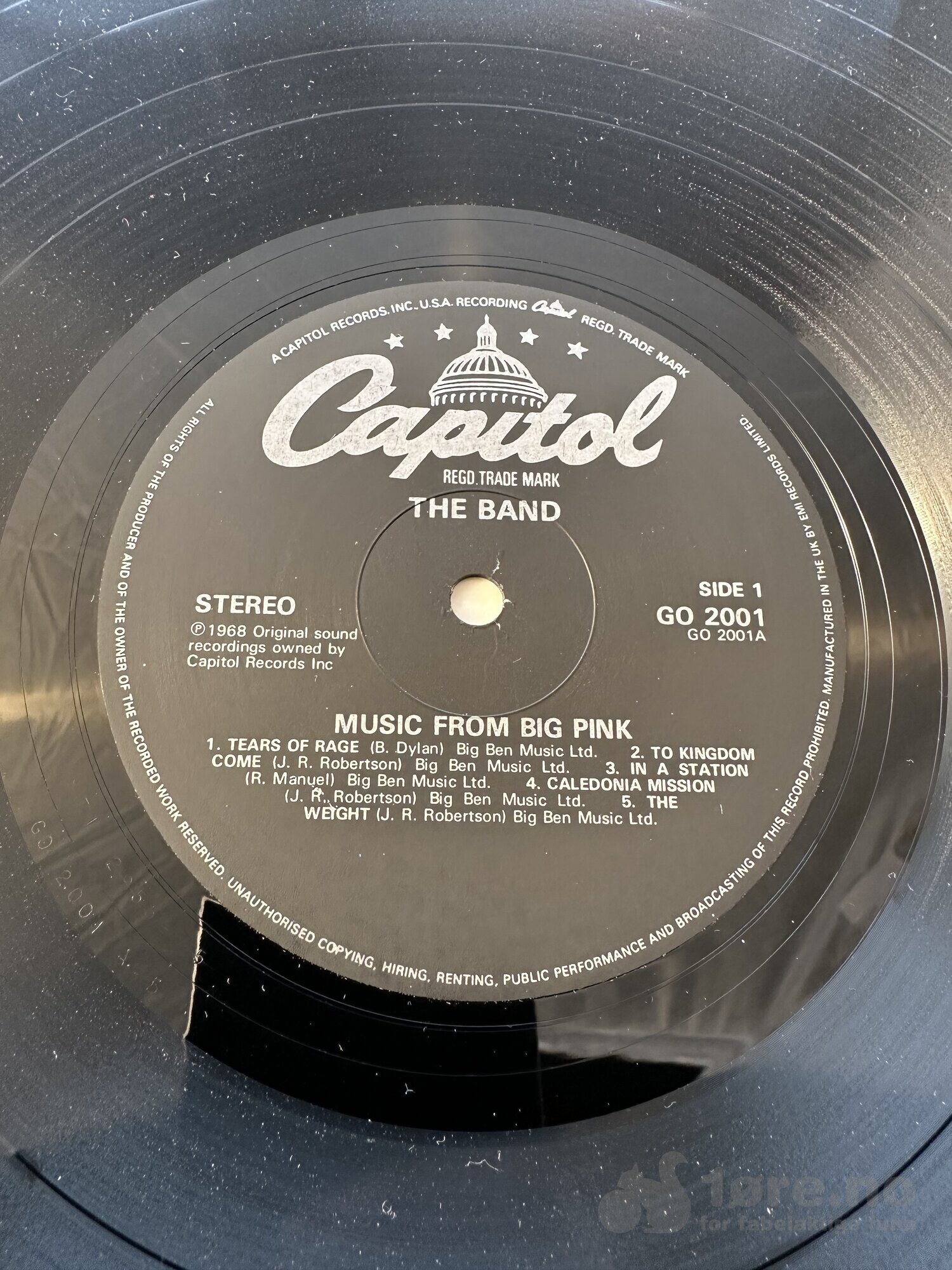 LP - The Band - Music from Big Pink, bilde 3