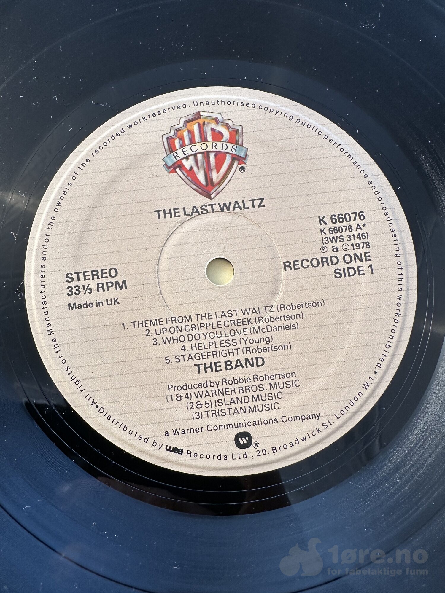 LP - The Band - The Last Waltz, bilde 4