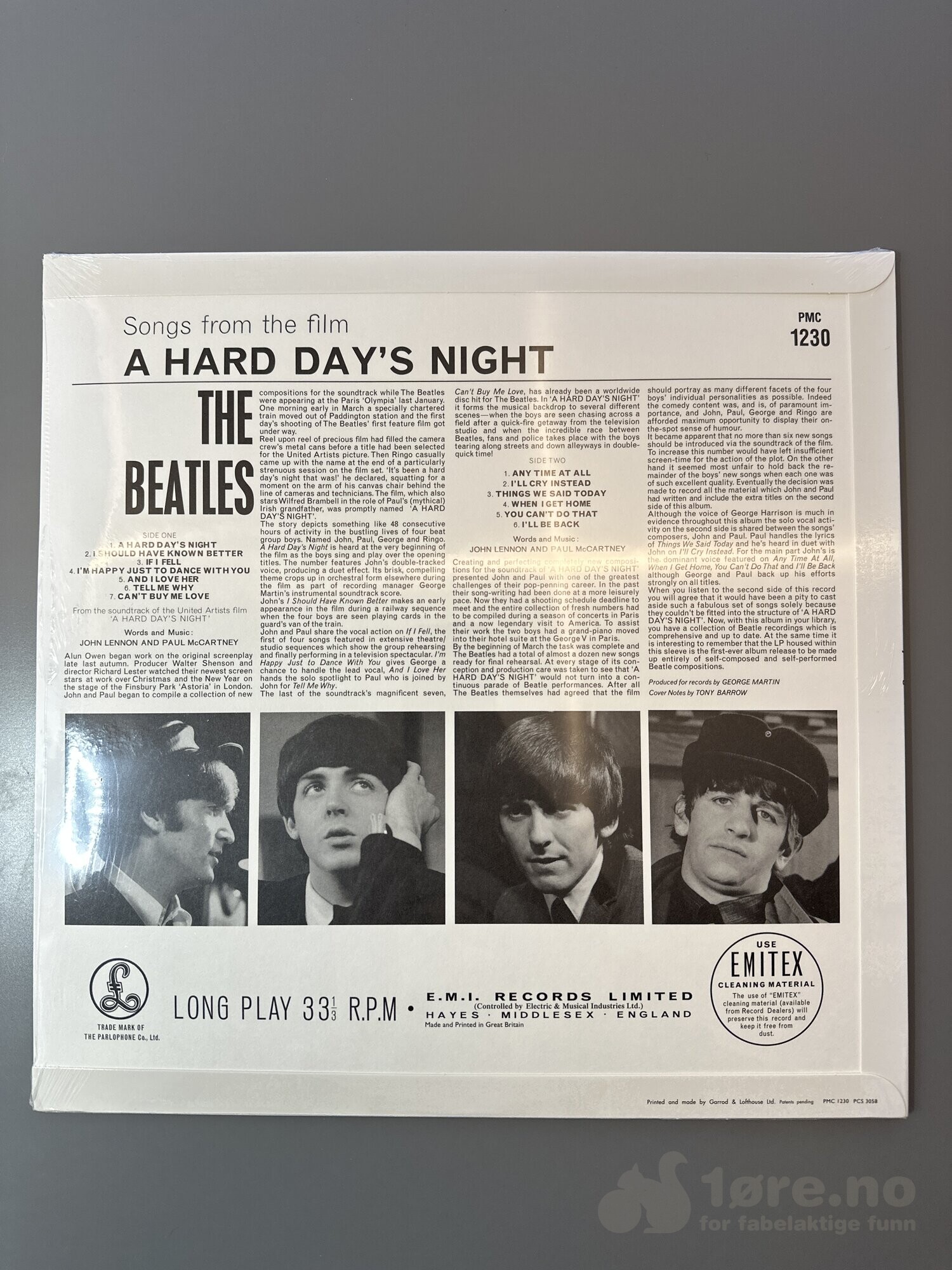 LP - The Beatles - A hard day’s night, bilde 2