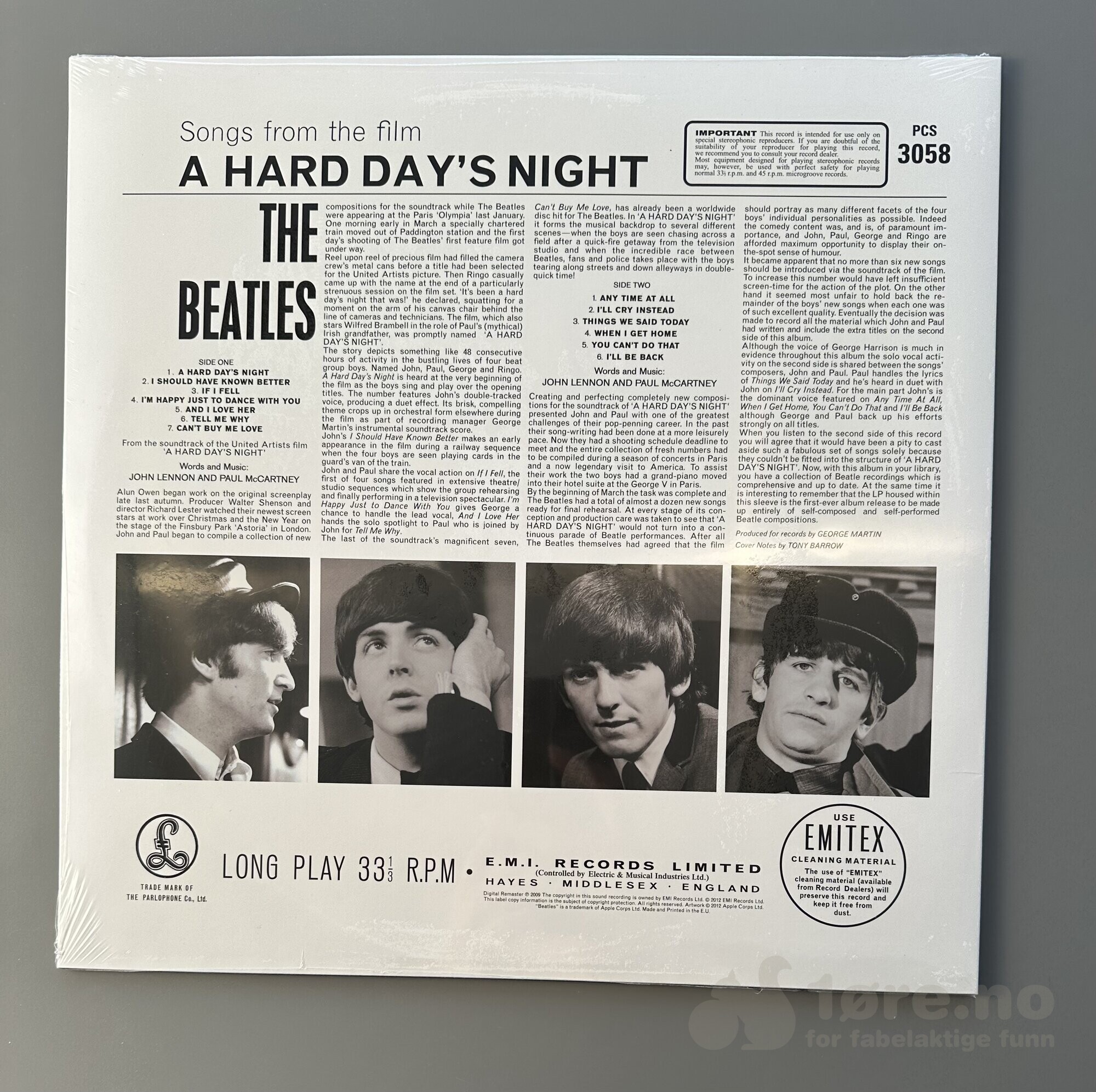 LP - The Beatles - A Hard Day’s Night, bilde 2