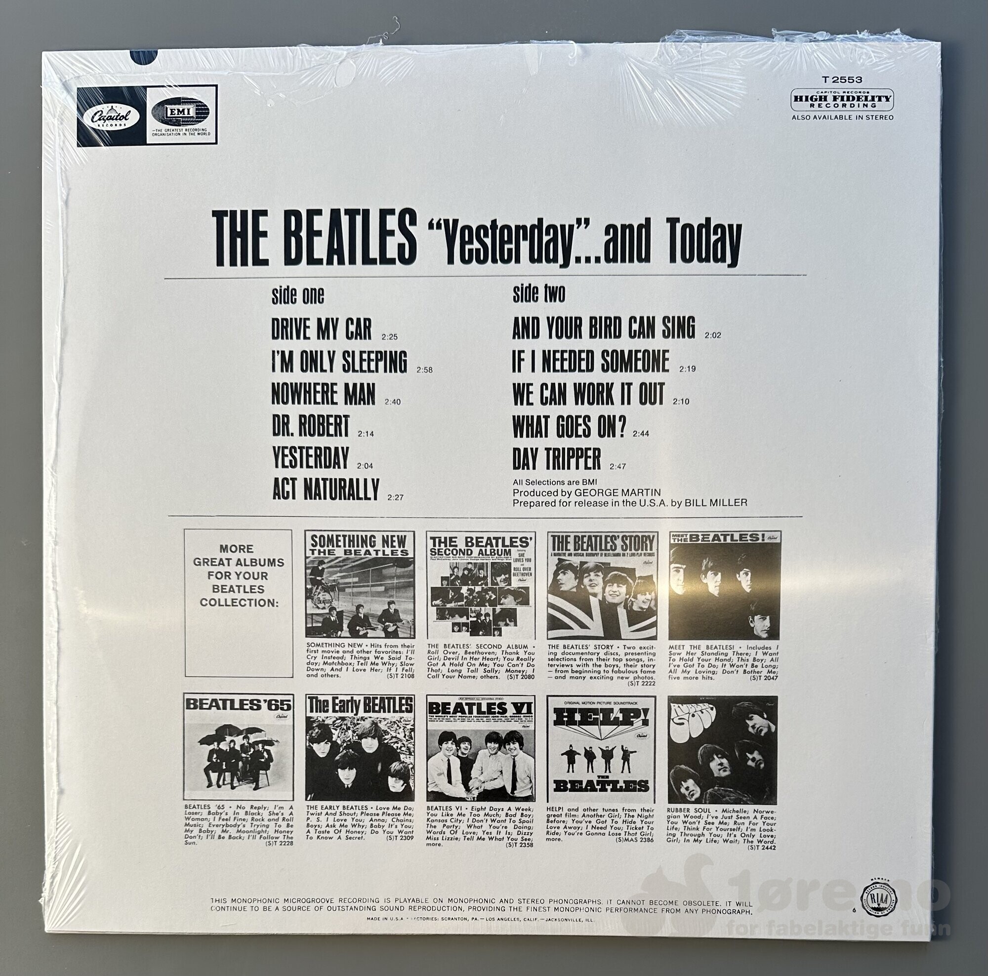 LP - The Beatles- Yesterday And Today, bilde 2