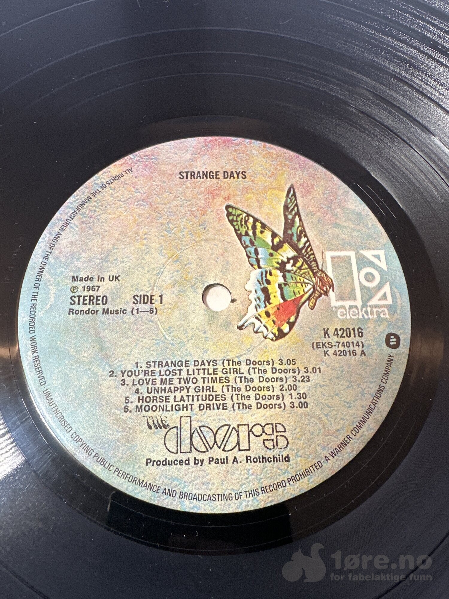 LP - The Doors - Strange Days, bilde 3