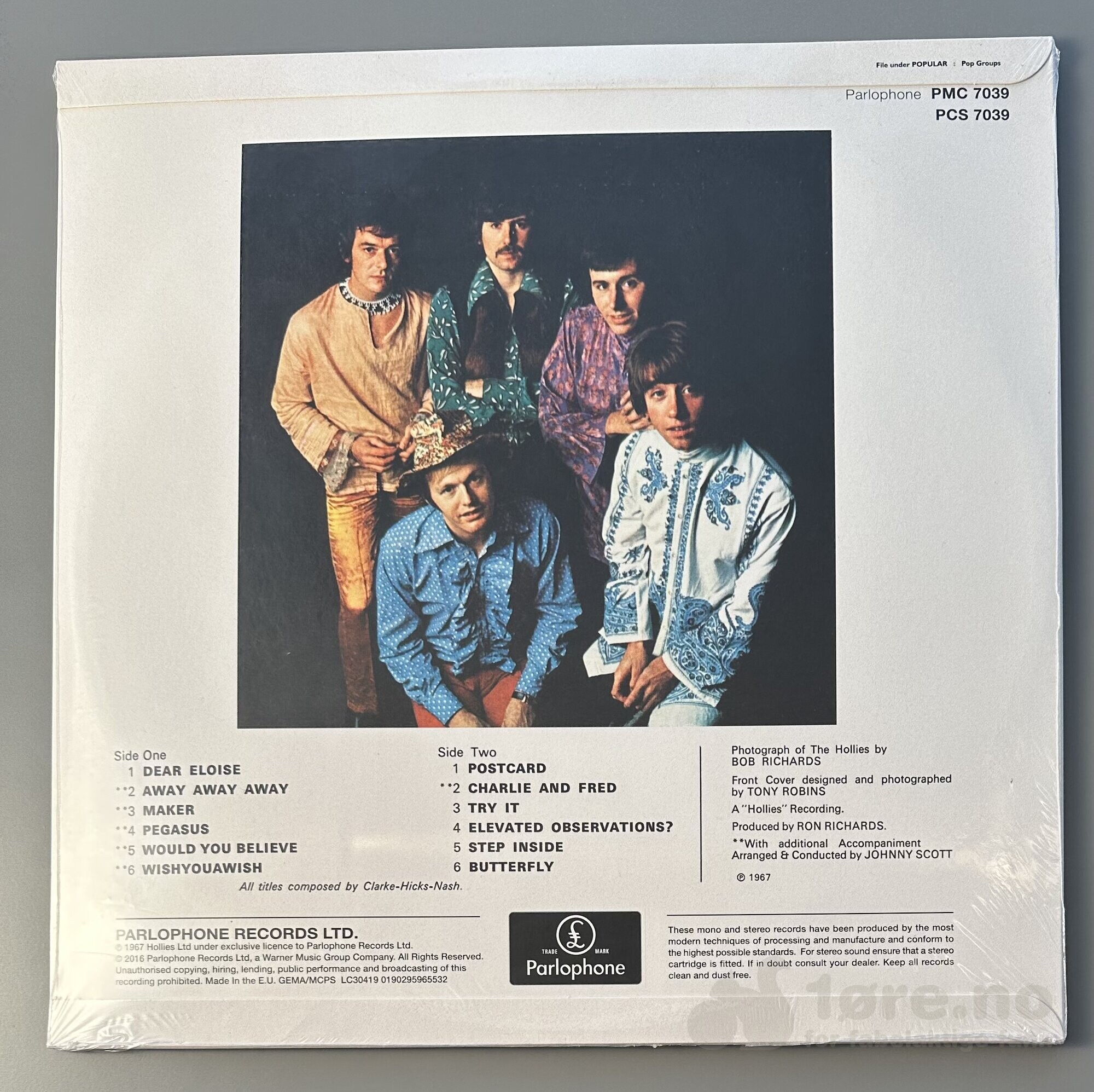 LP - The Hollies- Butterfly, bilde 2