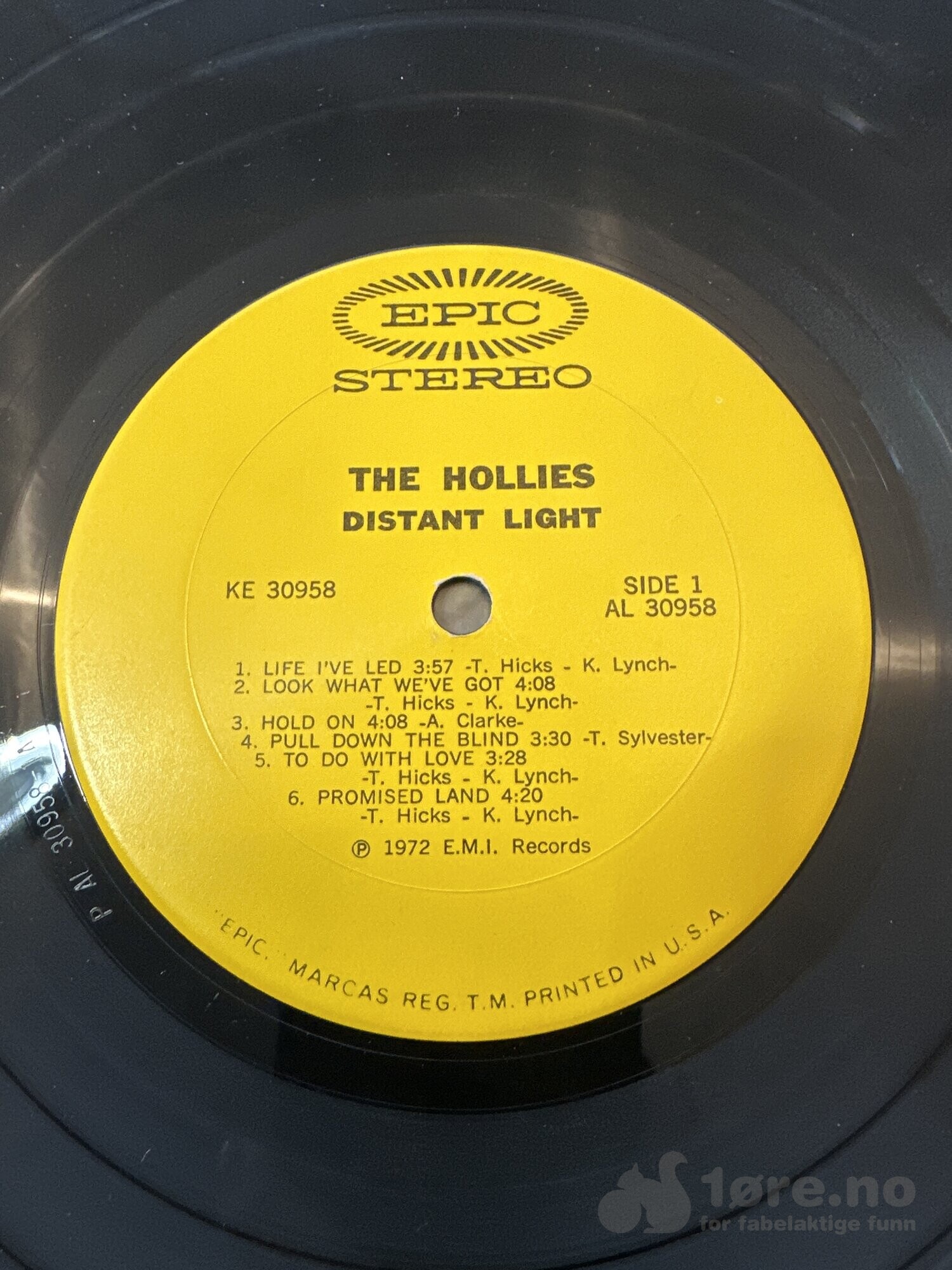 LP - The Hollies - Distant Light, bilde 3