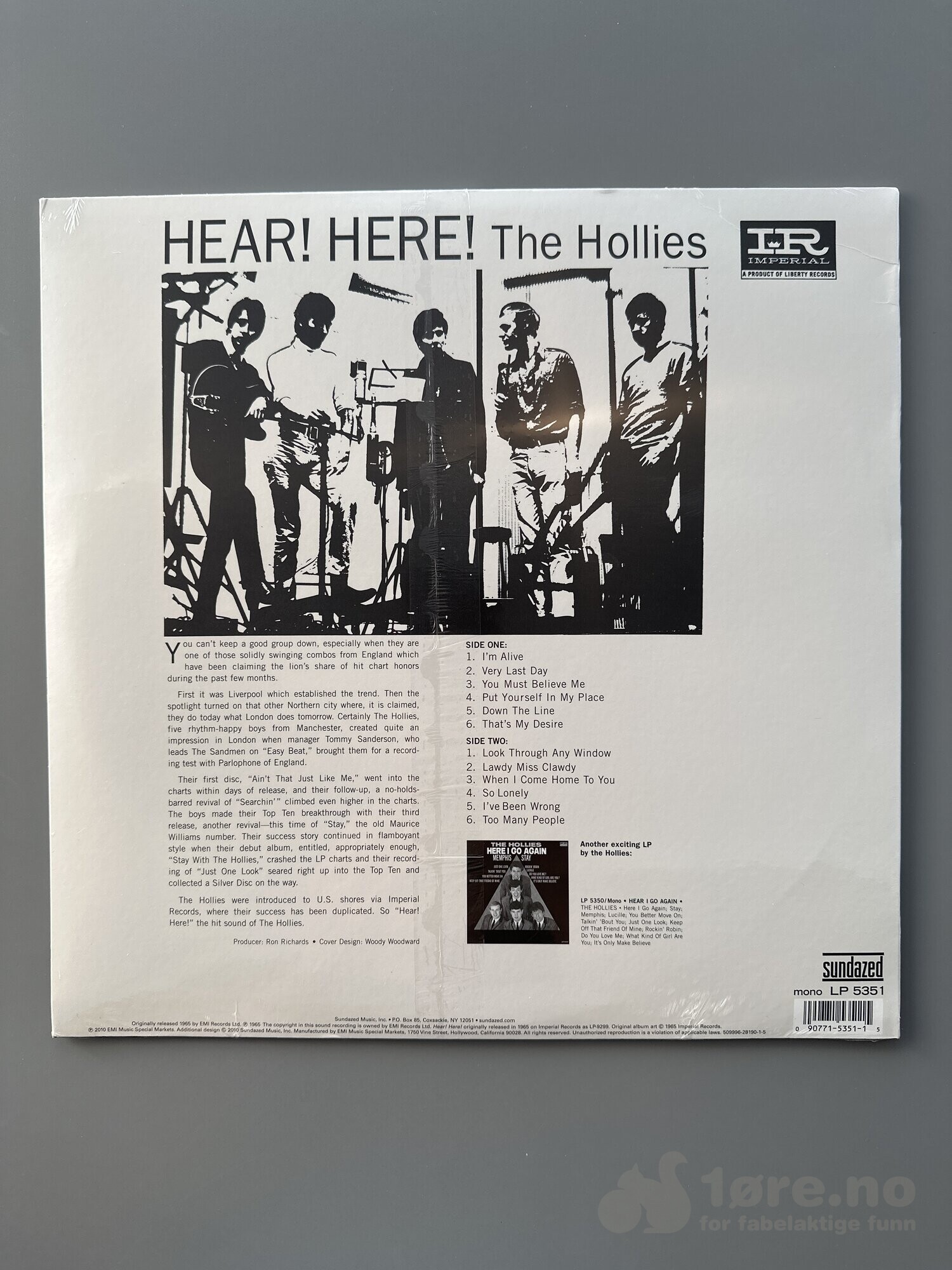 LP - The Hollies - Hear! Here!, bilde 2