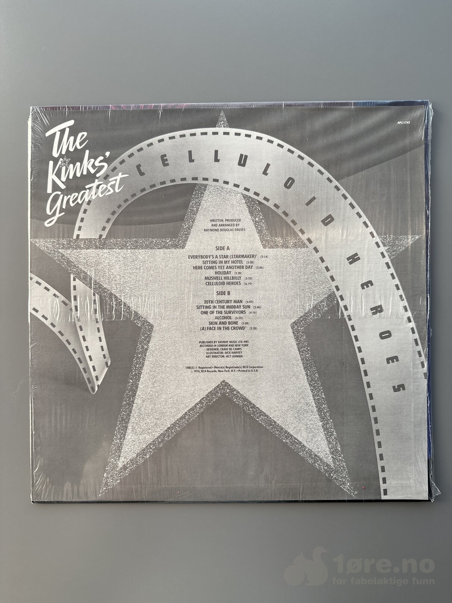 LP - The Kinks - Greatest celluloid heroes, bilde 2