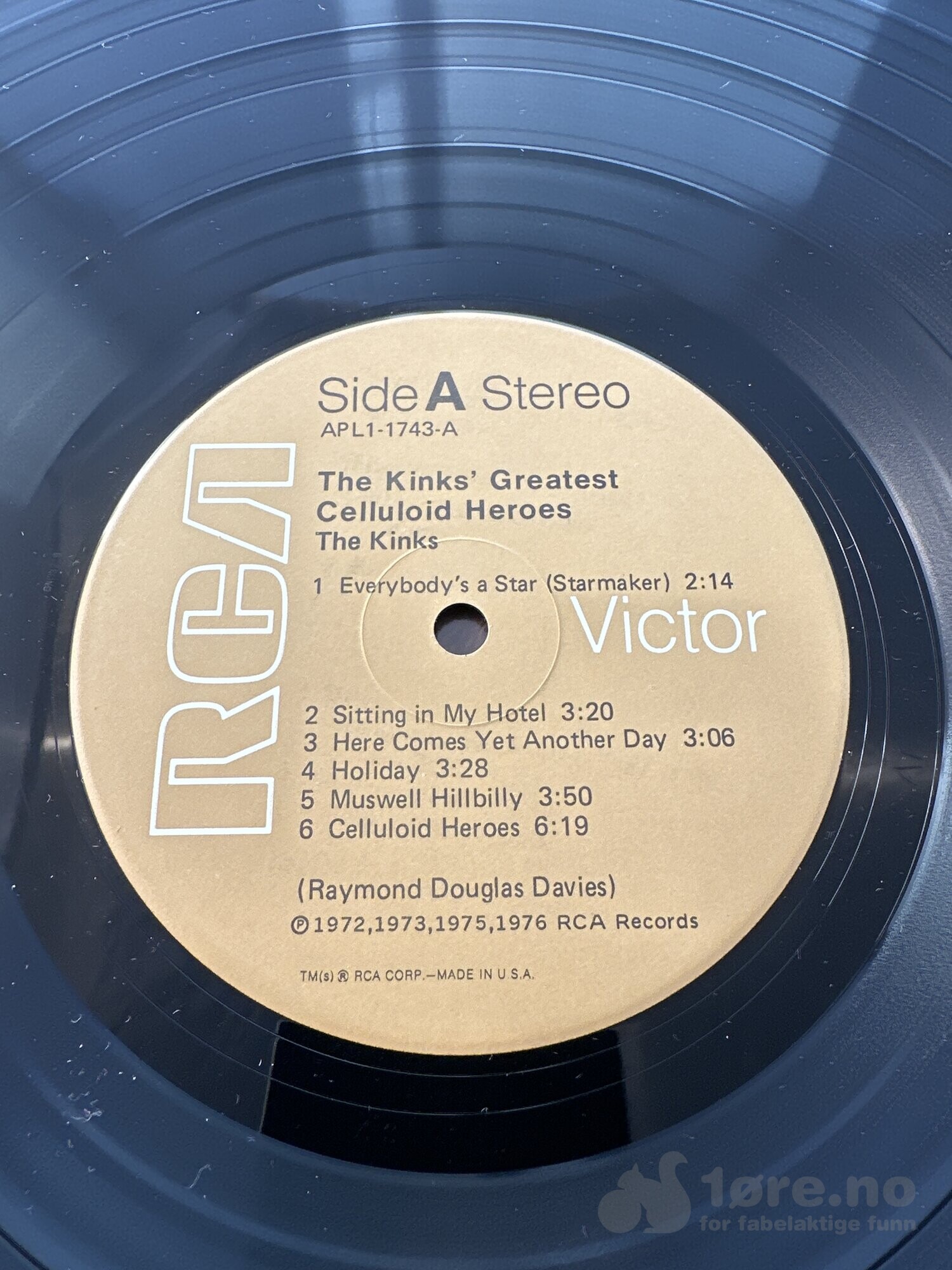 LP - The Kinks - Greatest celluloid heroes, bilde 3
