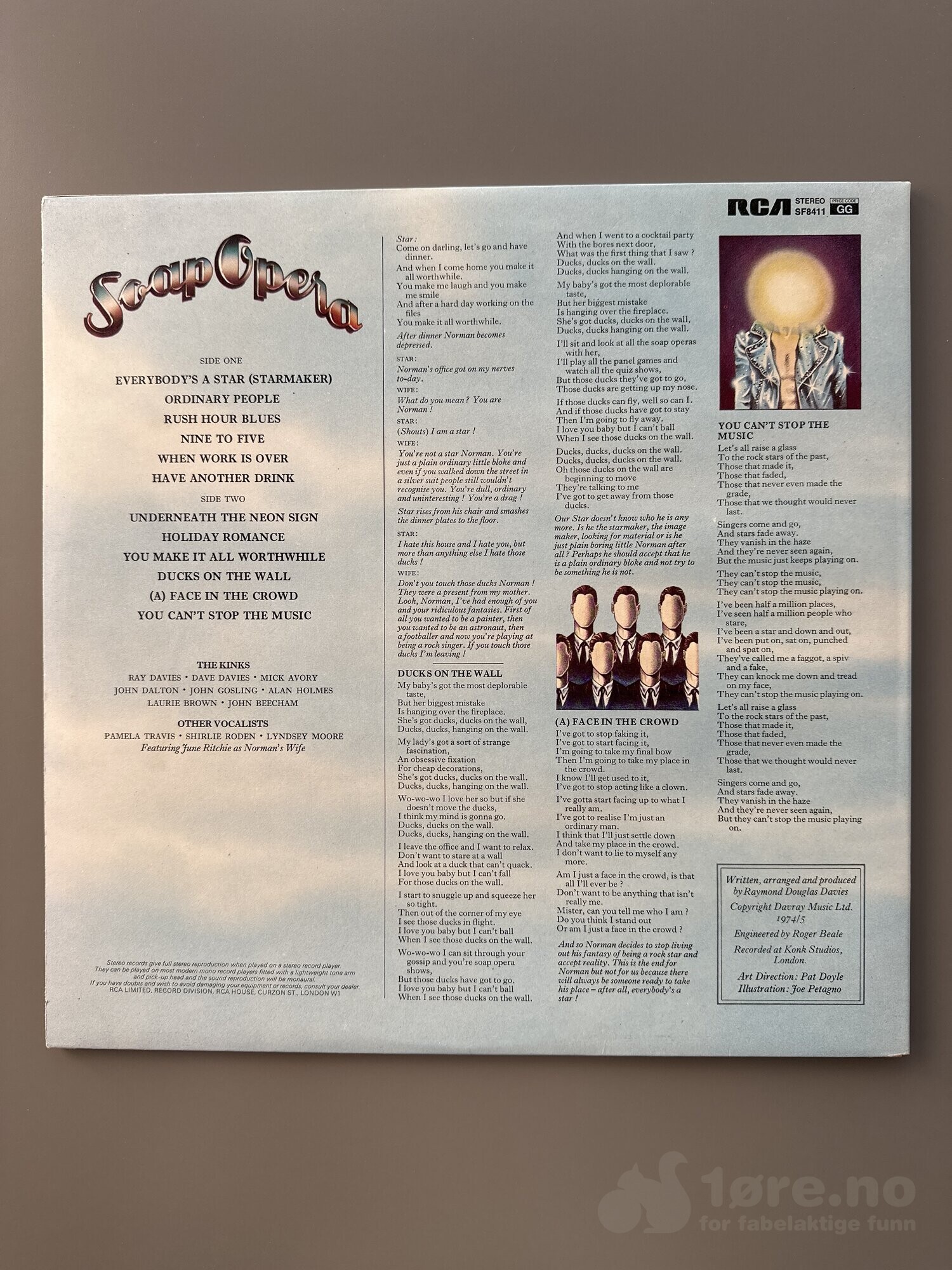 LP - The Kinks - Soap Opera, bilde 2