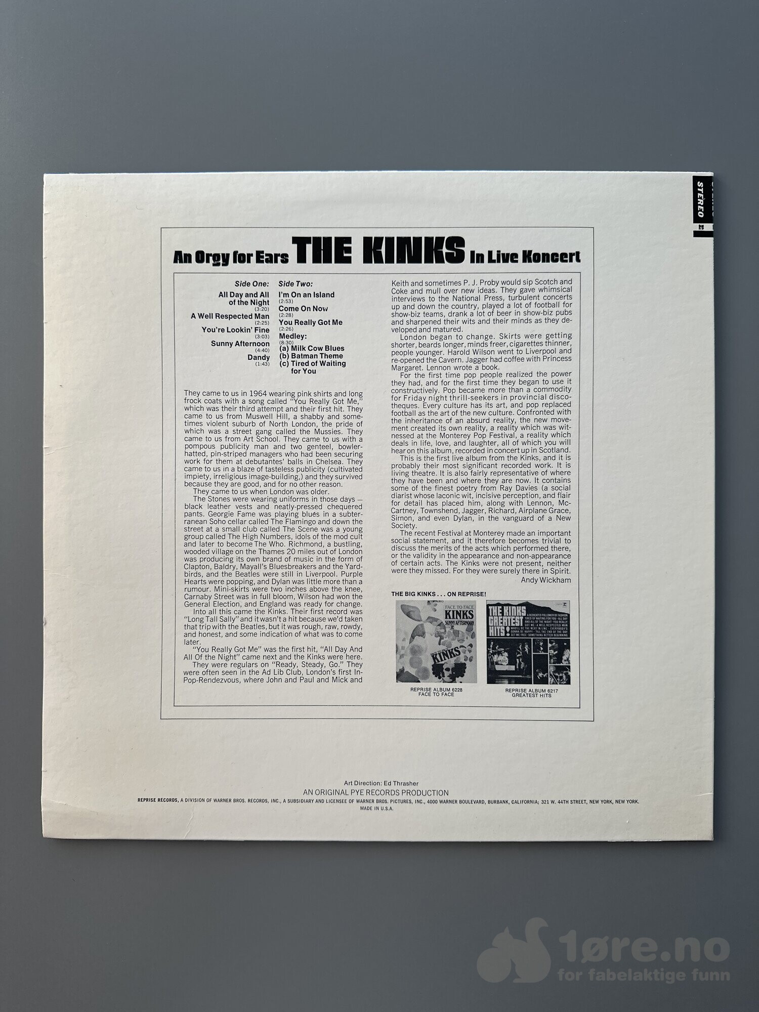 LP - The Kinks - The Live Kinks, bilde 2