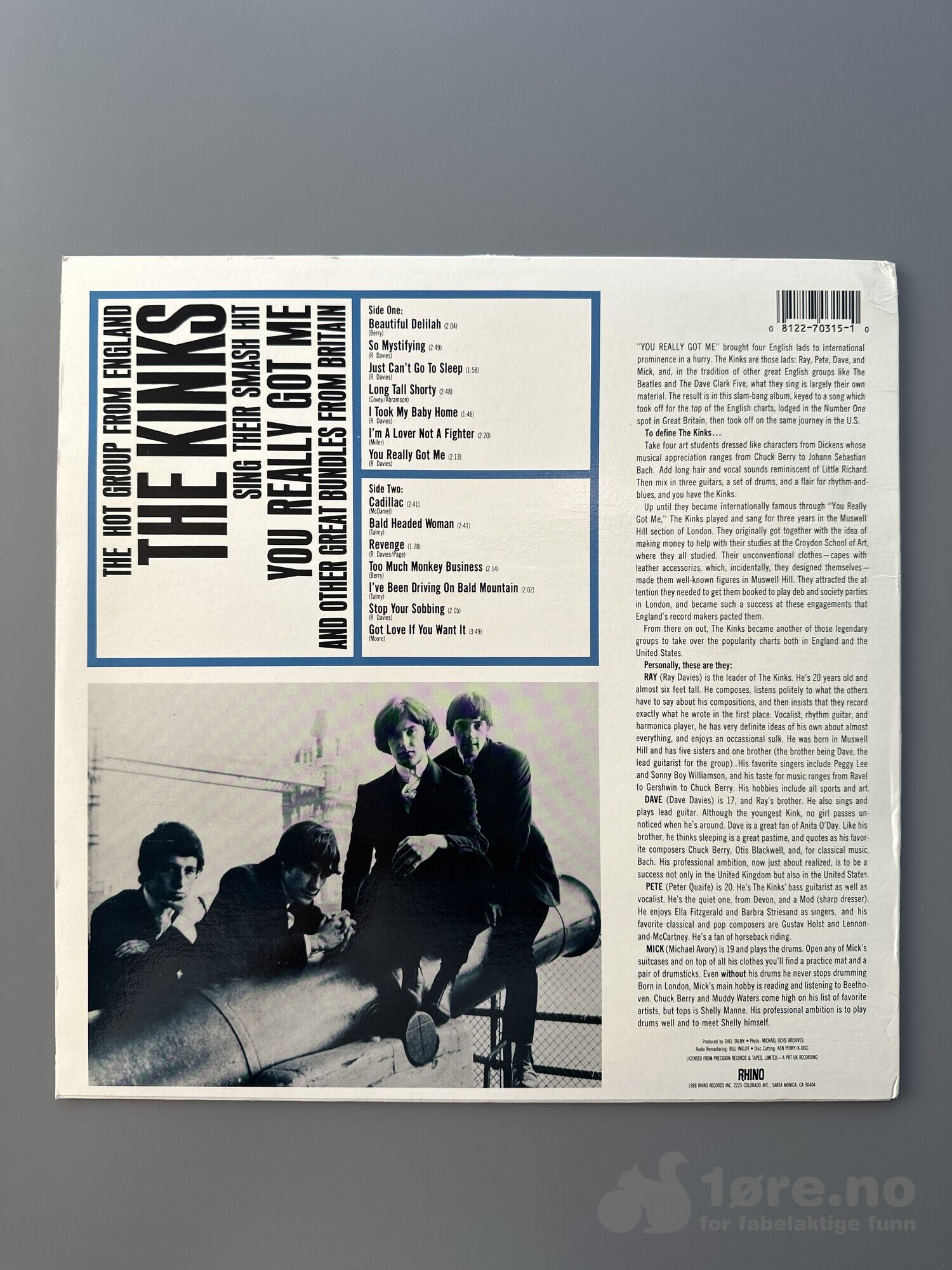 LP - The Kinks - You really got me, bilde 2