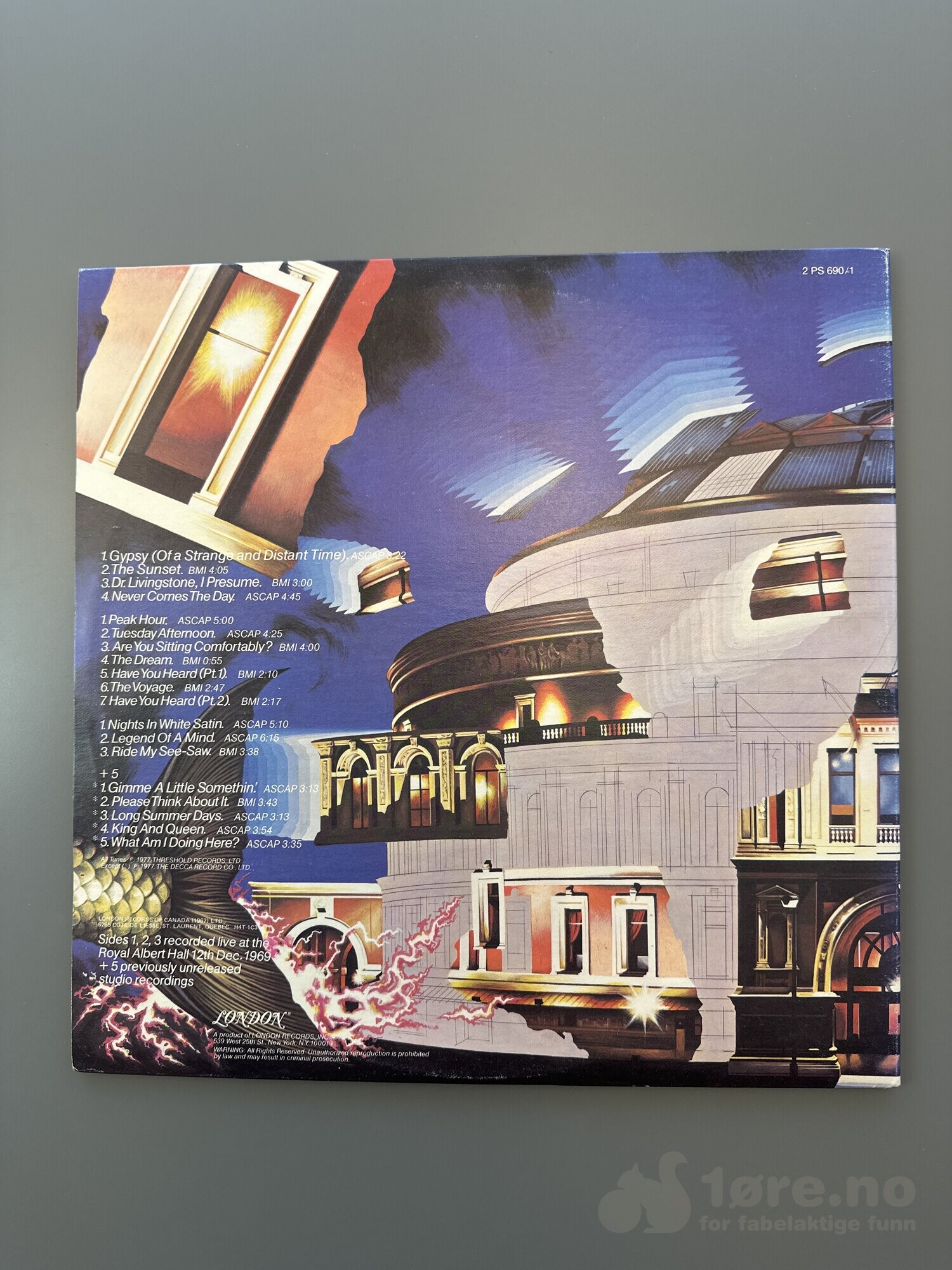 LP - The Moody Blues - Caught live +5, bilde 2