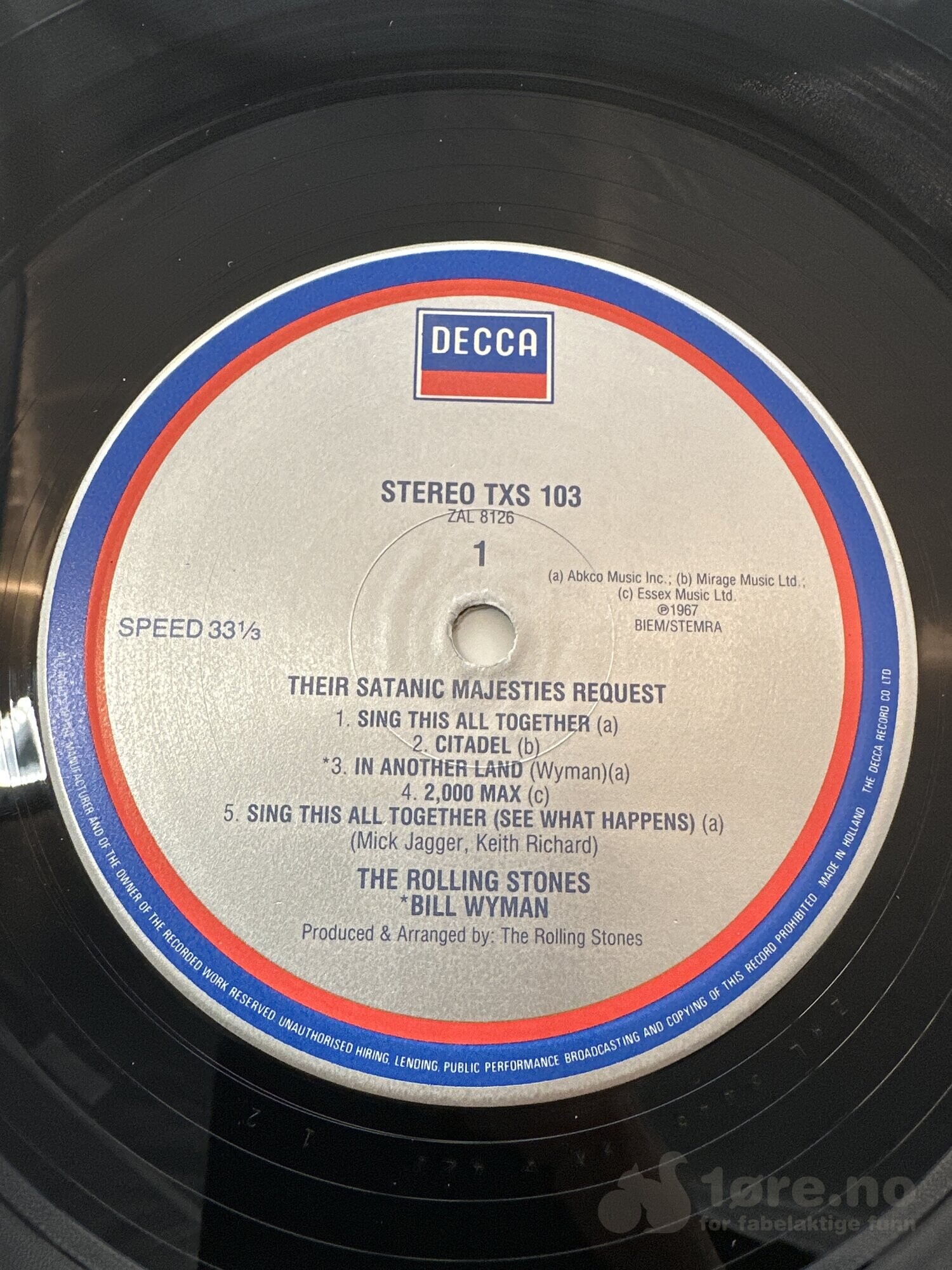 LP - The Rolling Stones - Their Satanic majesties request, bilde 3