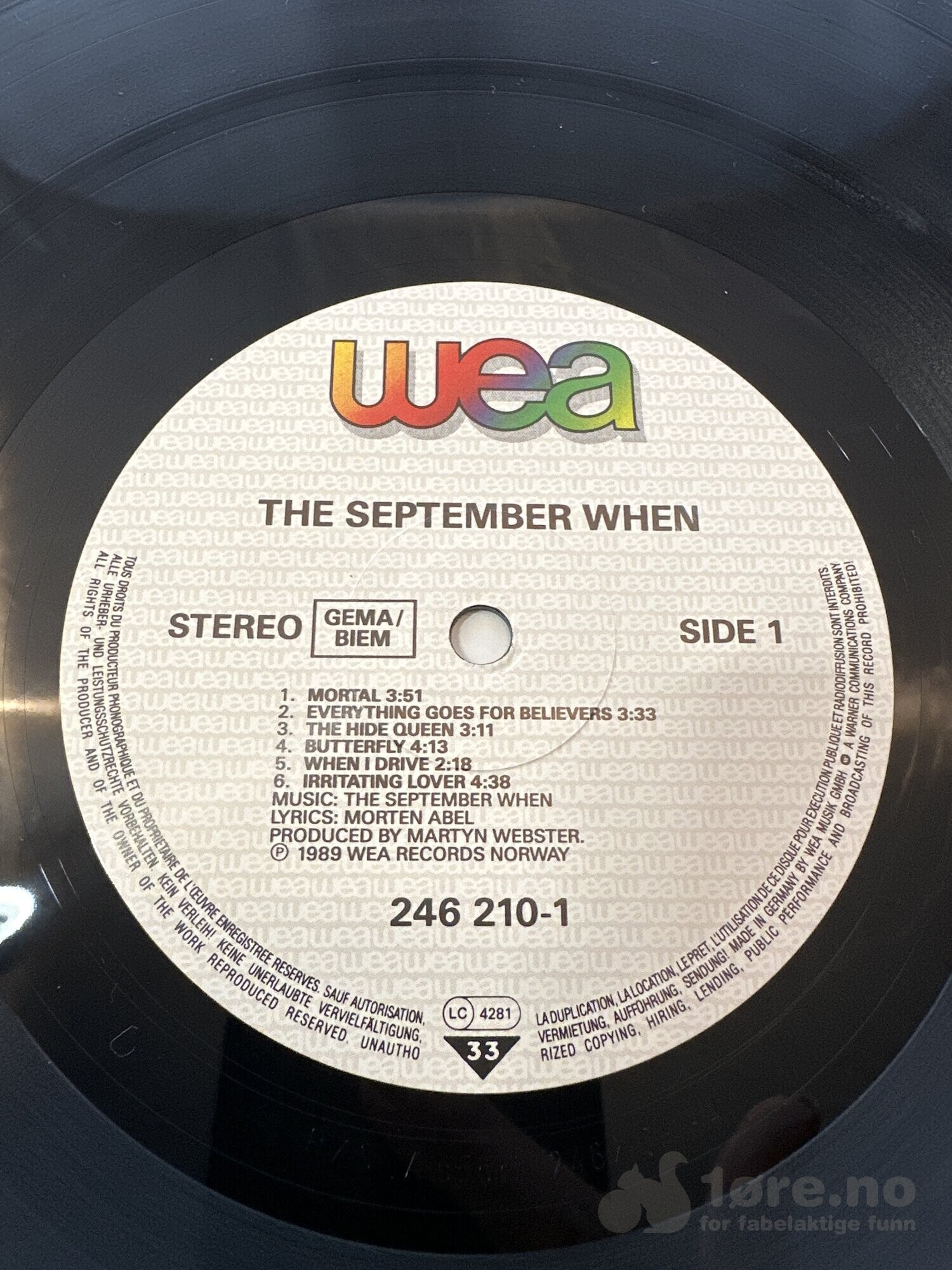 LP - The September  When, bilde 3