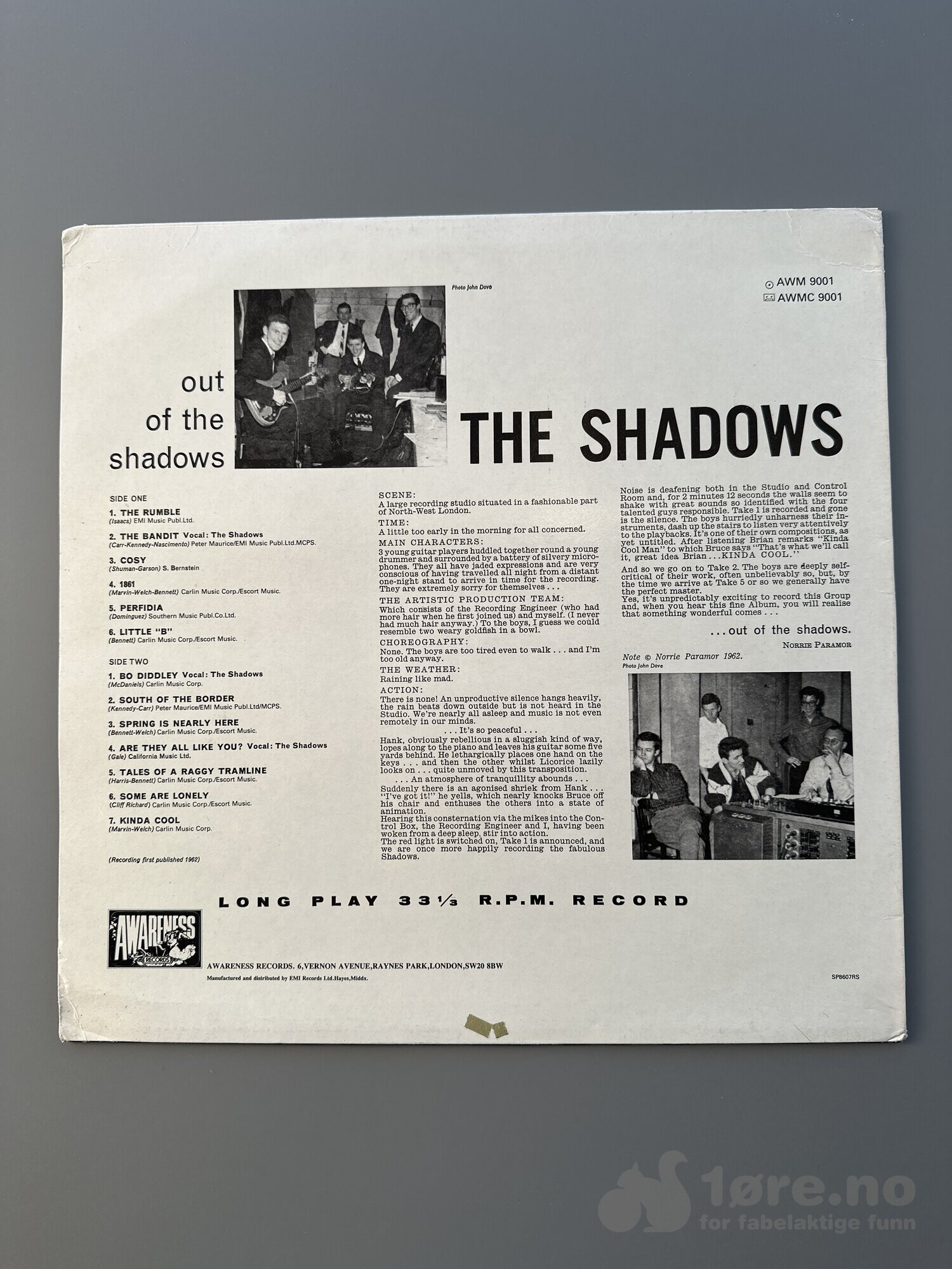 LP - The Shadows - Out of the Shadows, bilde 2