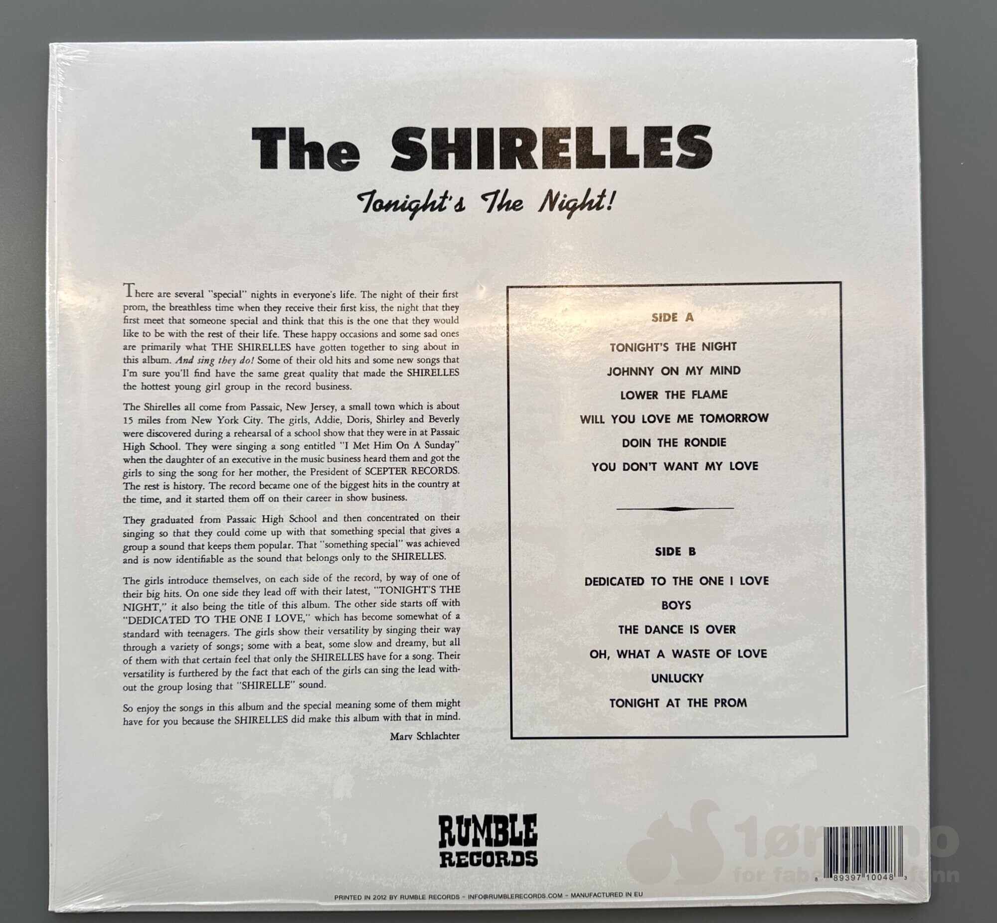 LP - The Shirelles - Tonight’s the Night!, bilde 2