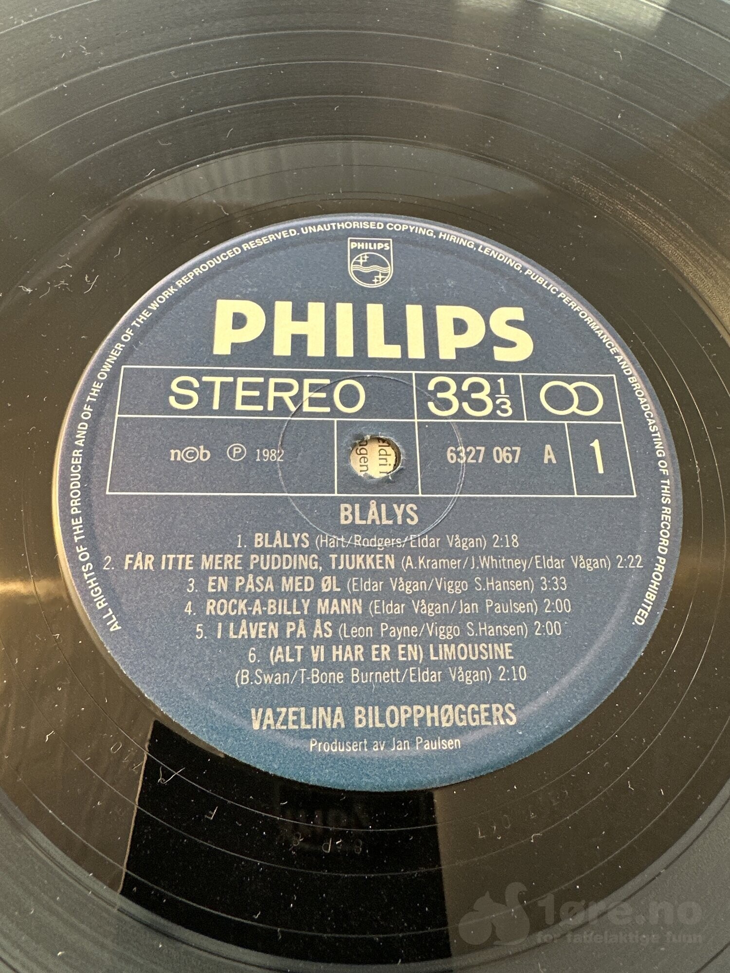 LP - Vazelina Bilopphøggers - Blå lys, bilde 3