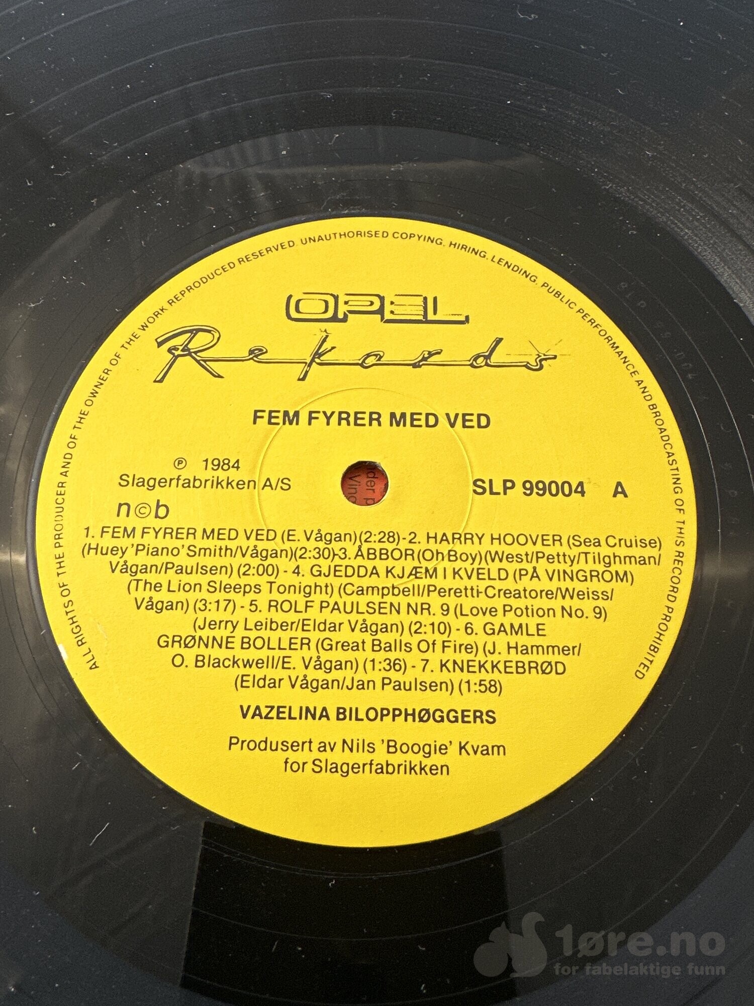 LP - Vazelina Bilopphøggers - Fem fyrer med ved, bilde 3
