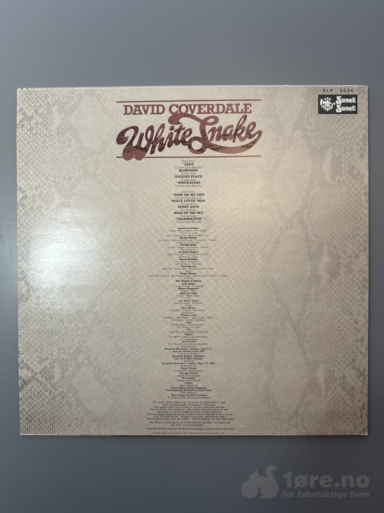LP - Whitesnake - David Corerdale, bilde 2