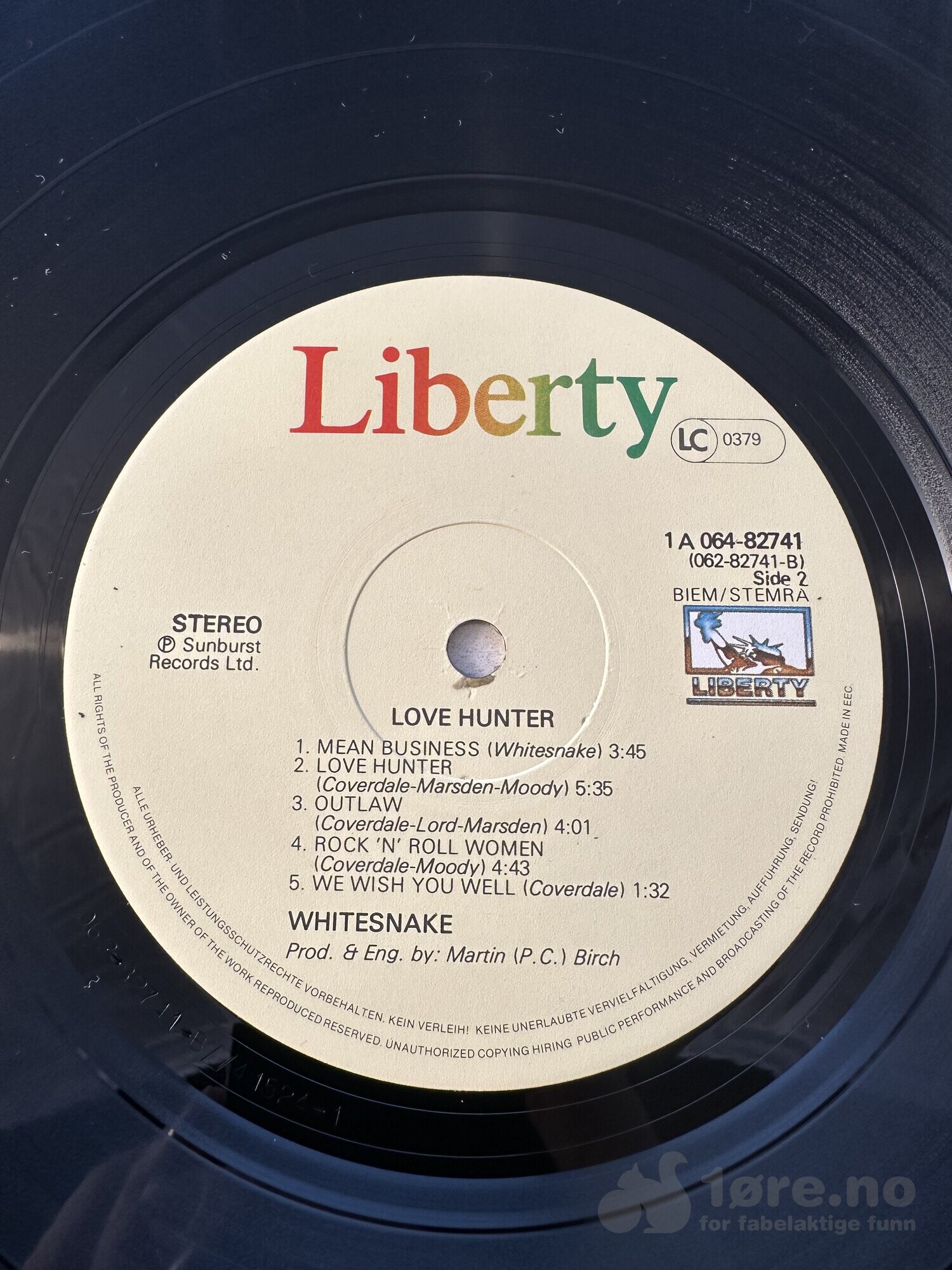 LP - Whitesnake - Lovehunter, bilde 3