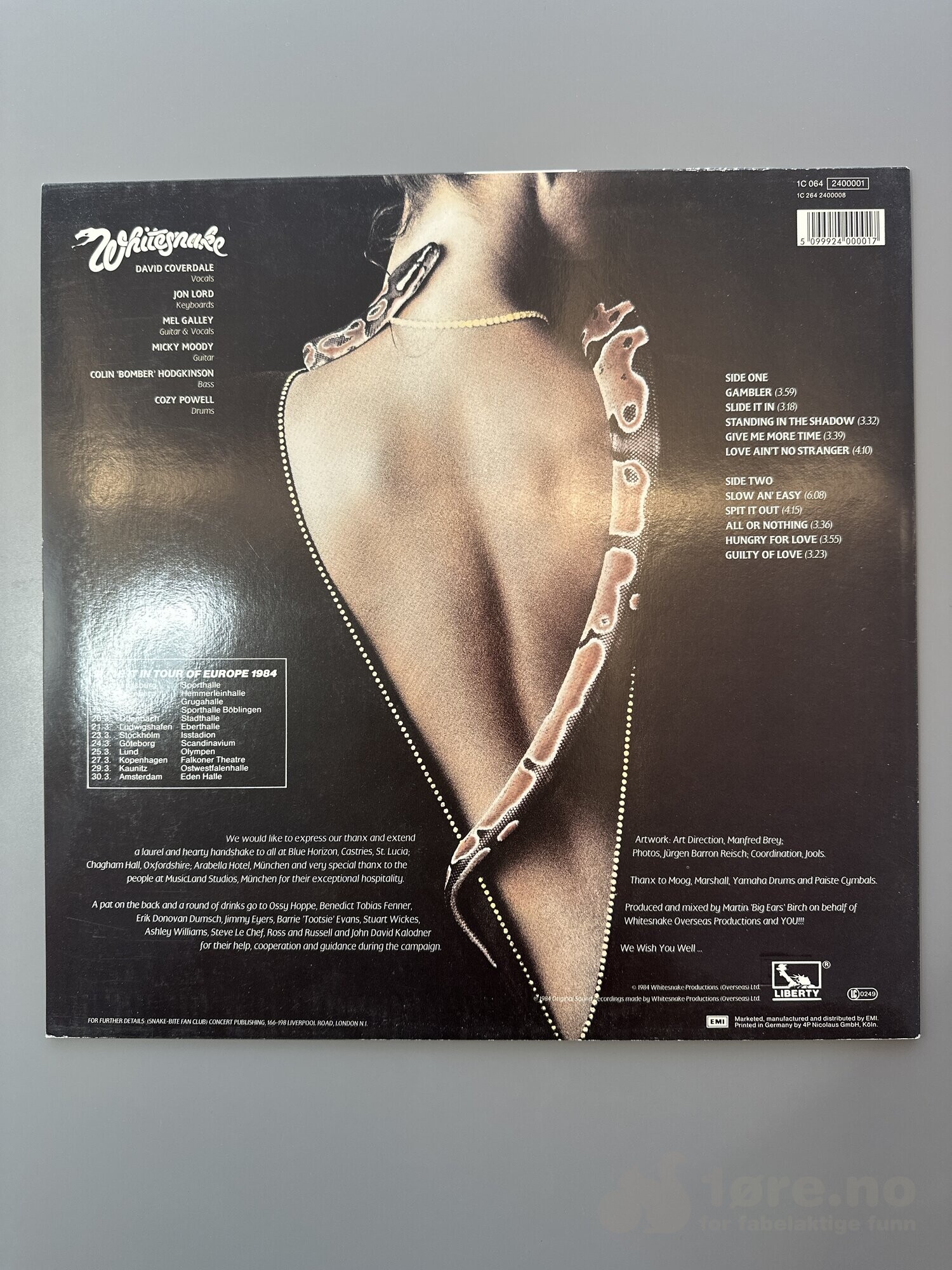 LP - Whitesnake - Slide it in, bilde 2