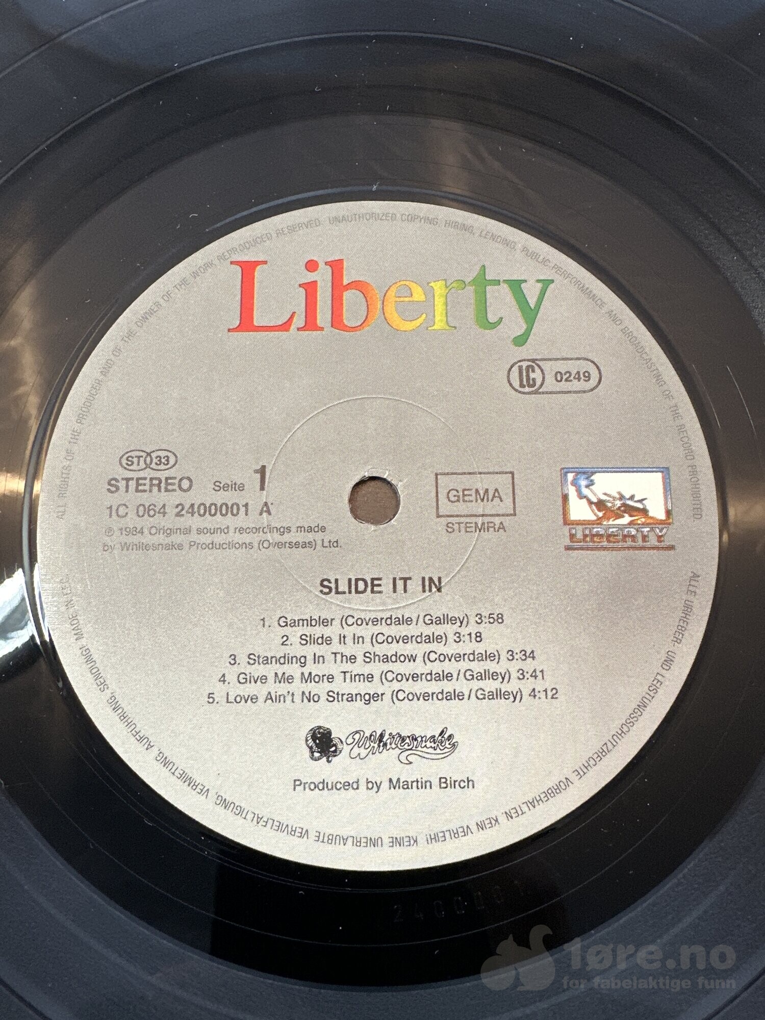 LP - Whitesnake - Slide it in, bilde 3
