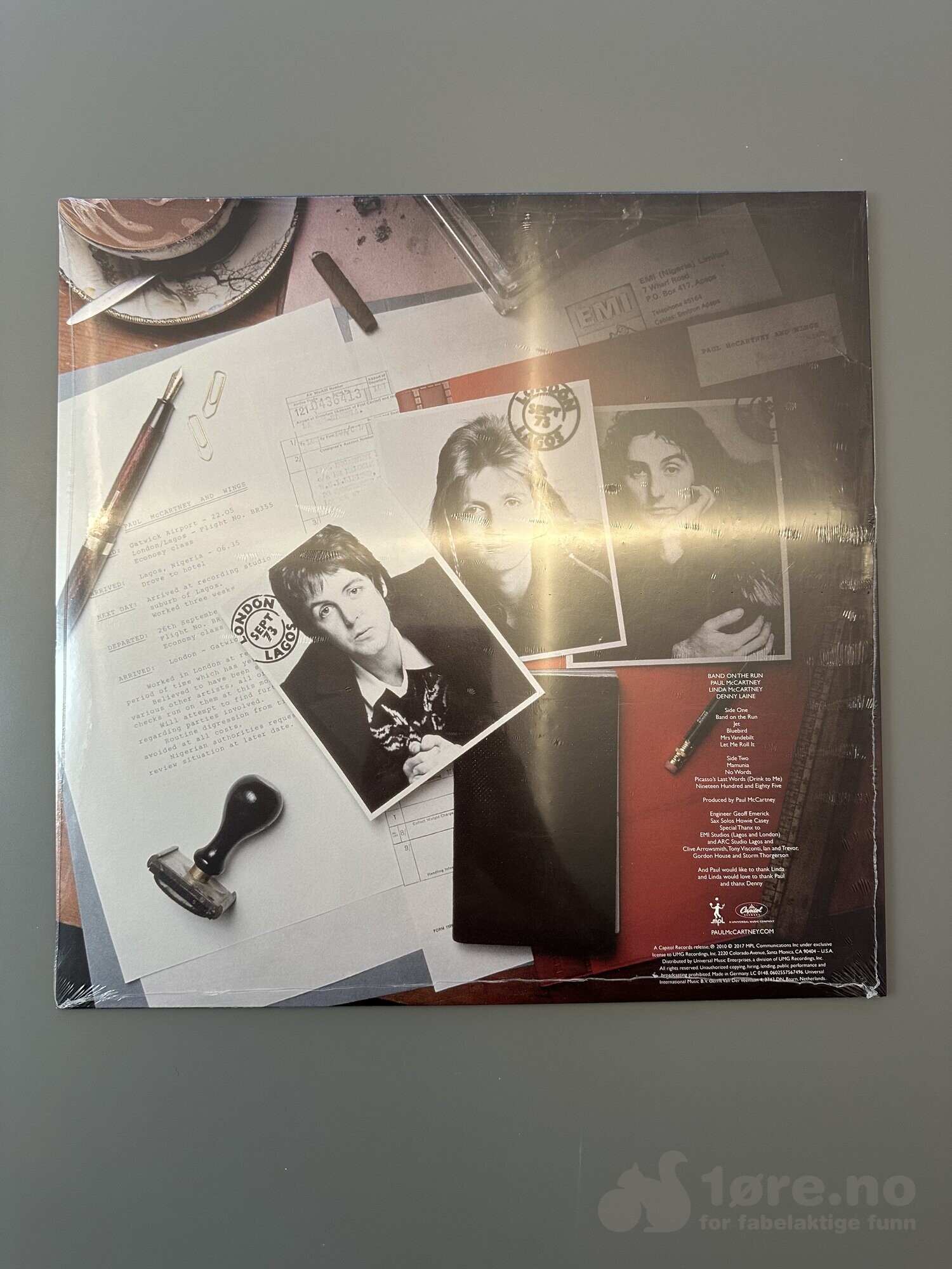 LP - Wings - Band on the Run, bilde 2
