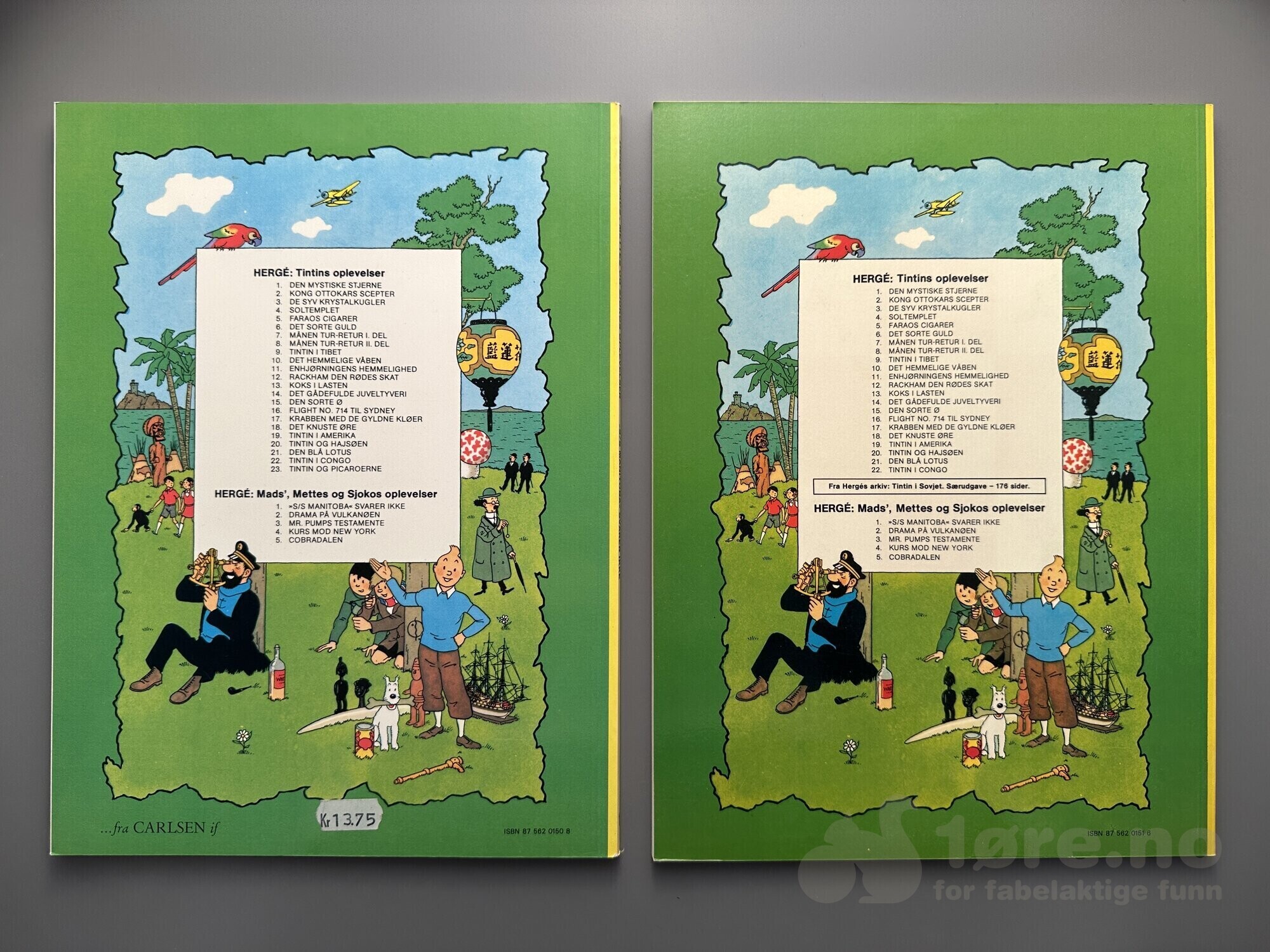 Mads, Mettes og Sjokos opplevelser(Herge) og Alix Album, bilde 2