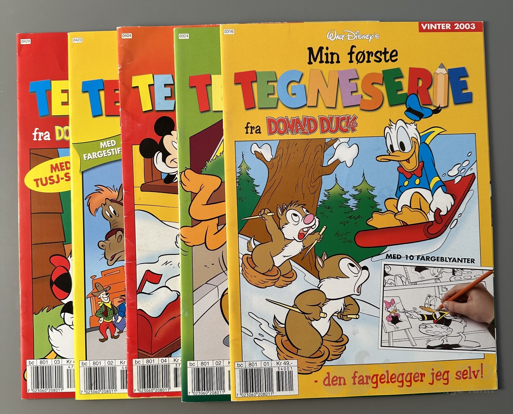 Min første tegneserie fra Donald Duck & Co