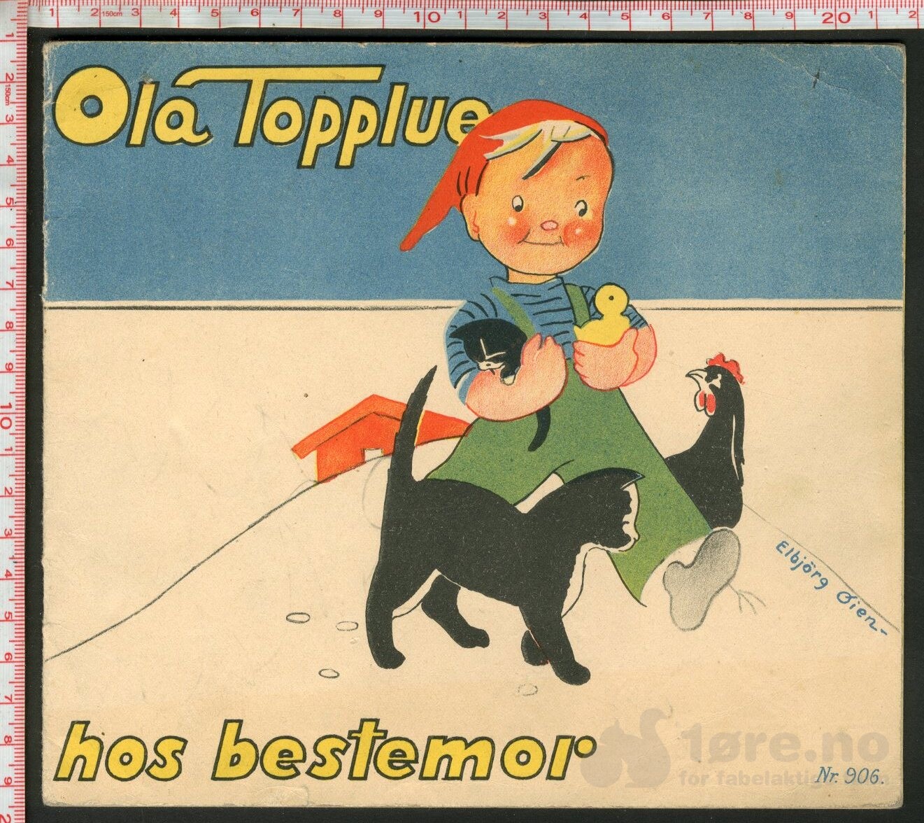 Ola Topplue hos bestemor
