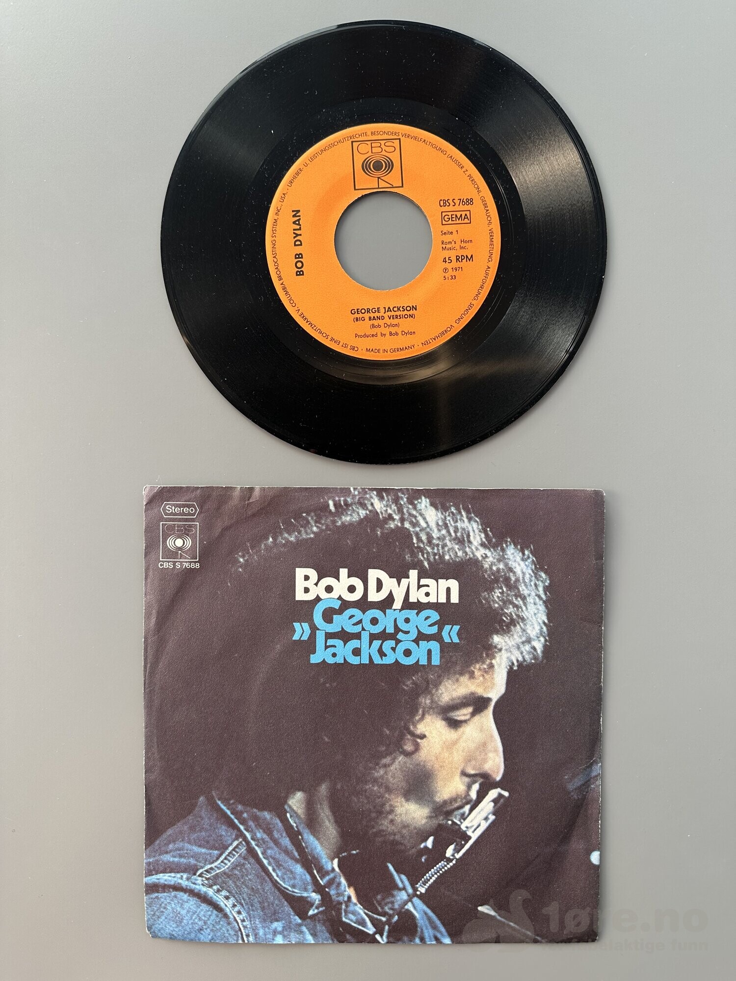 Singel - Bob Dylan - George Jackson, bilde 2