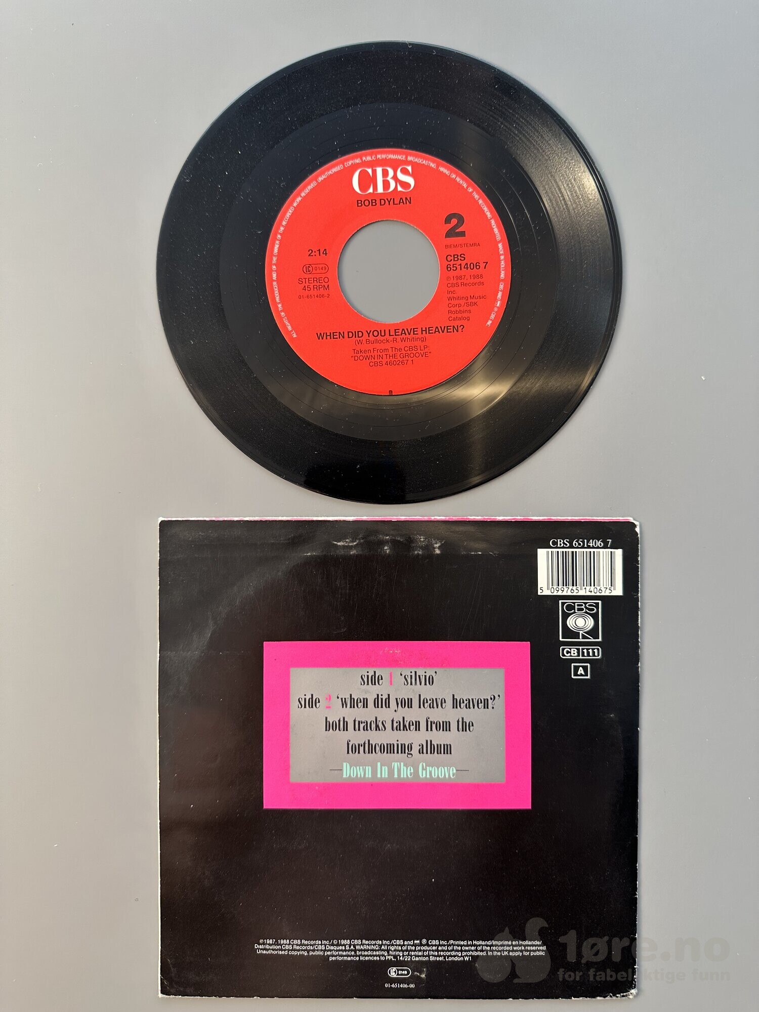 Singel - Bob Dylan - Silvio, bilde 3