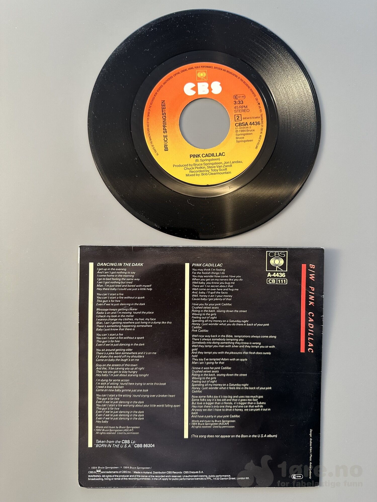 Singel- Bruce Springsteen- Dancing om the dark, bilde 3