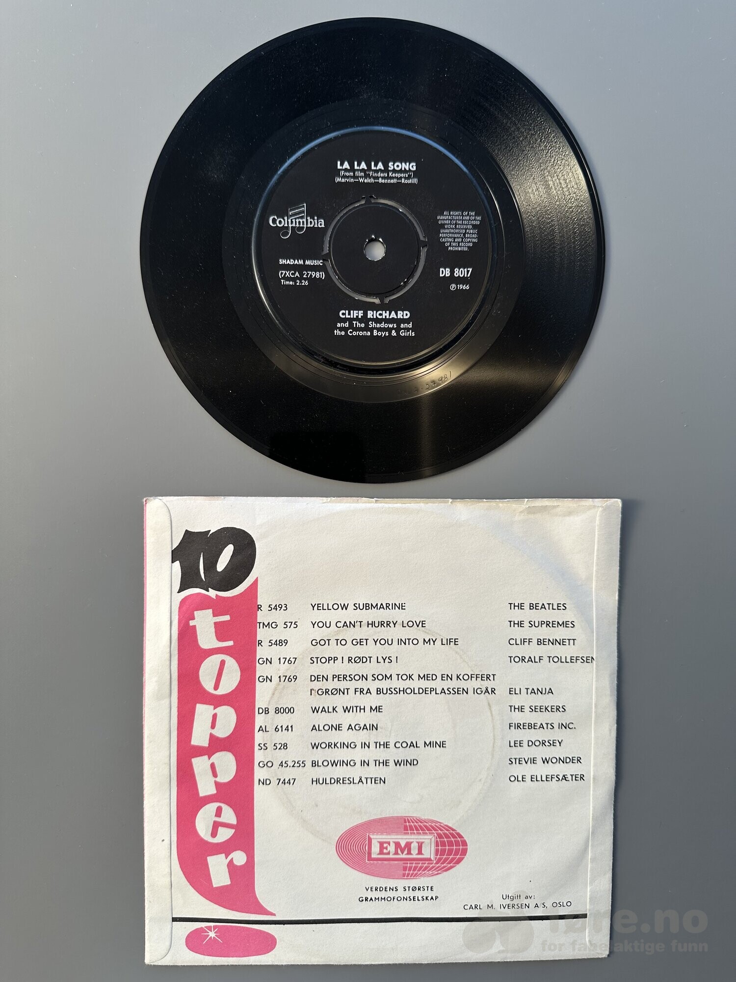Singel - Cliff Richard and the Shadows - Time Drags By, bilde 3