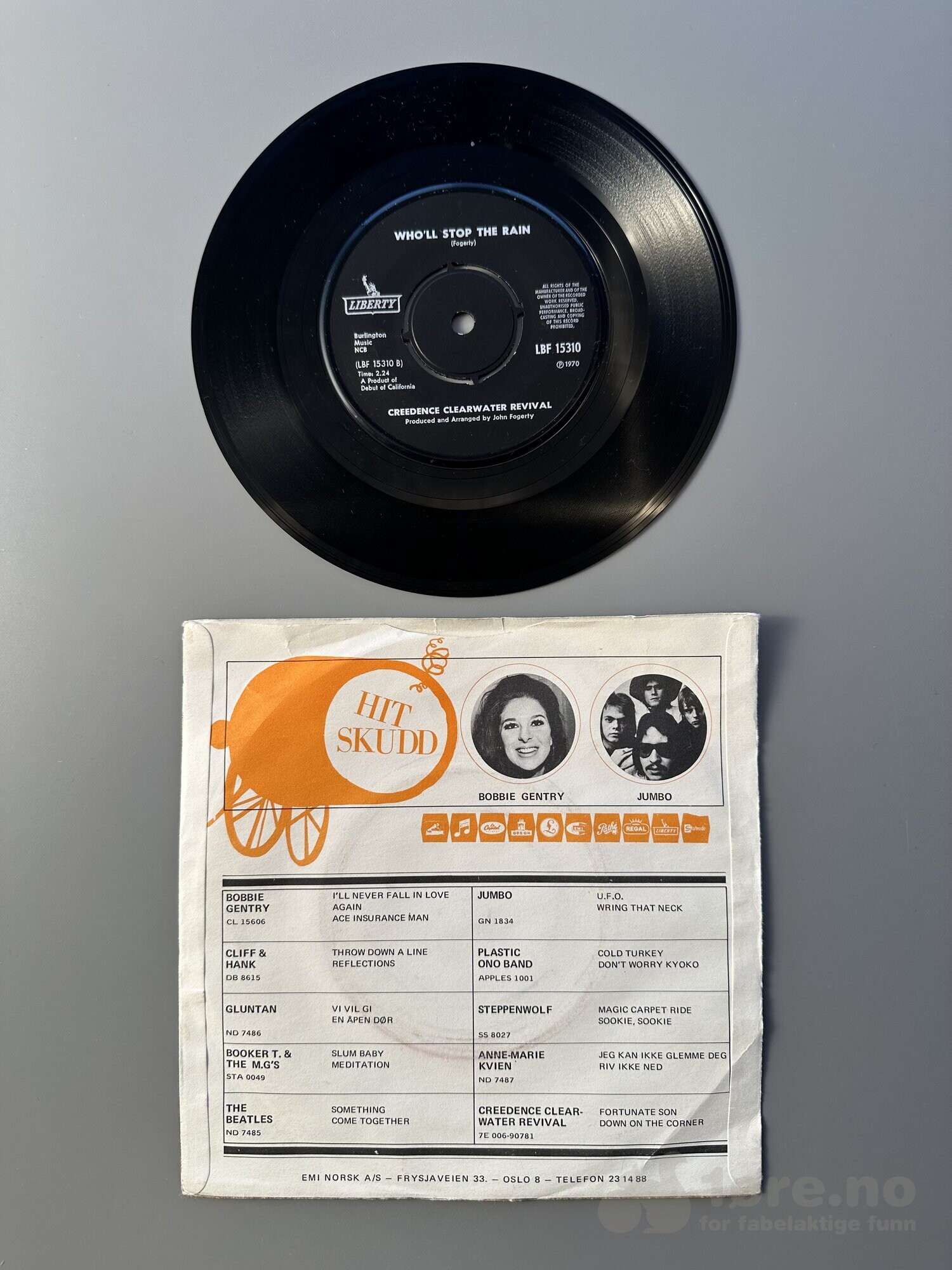 Singel – Creedence Clearwater Revival – Travelin’ band, bilde 3