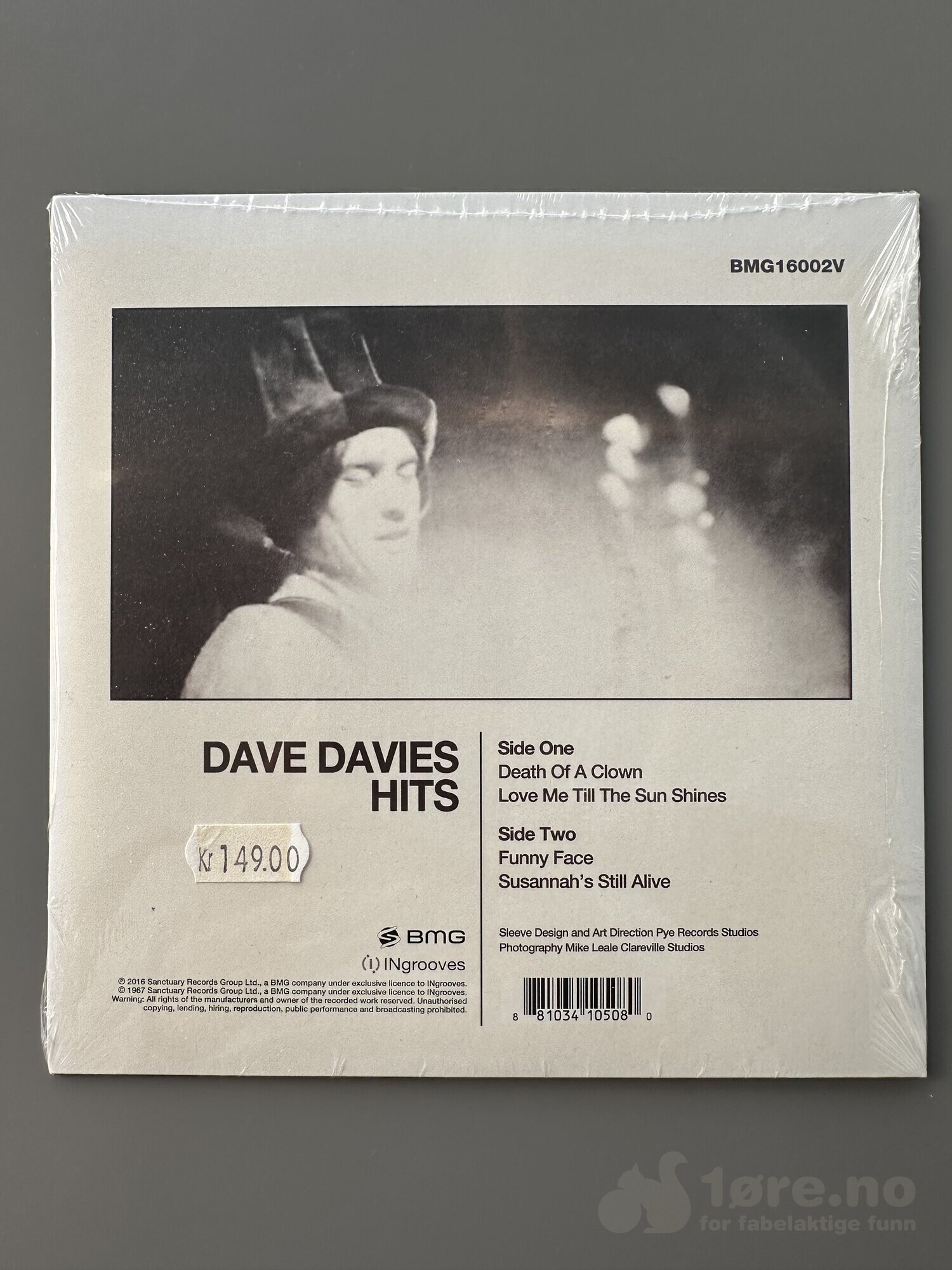 Singel - Dave Davies Hits - Death of a clown, bilde 2