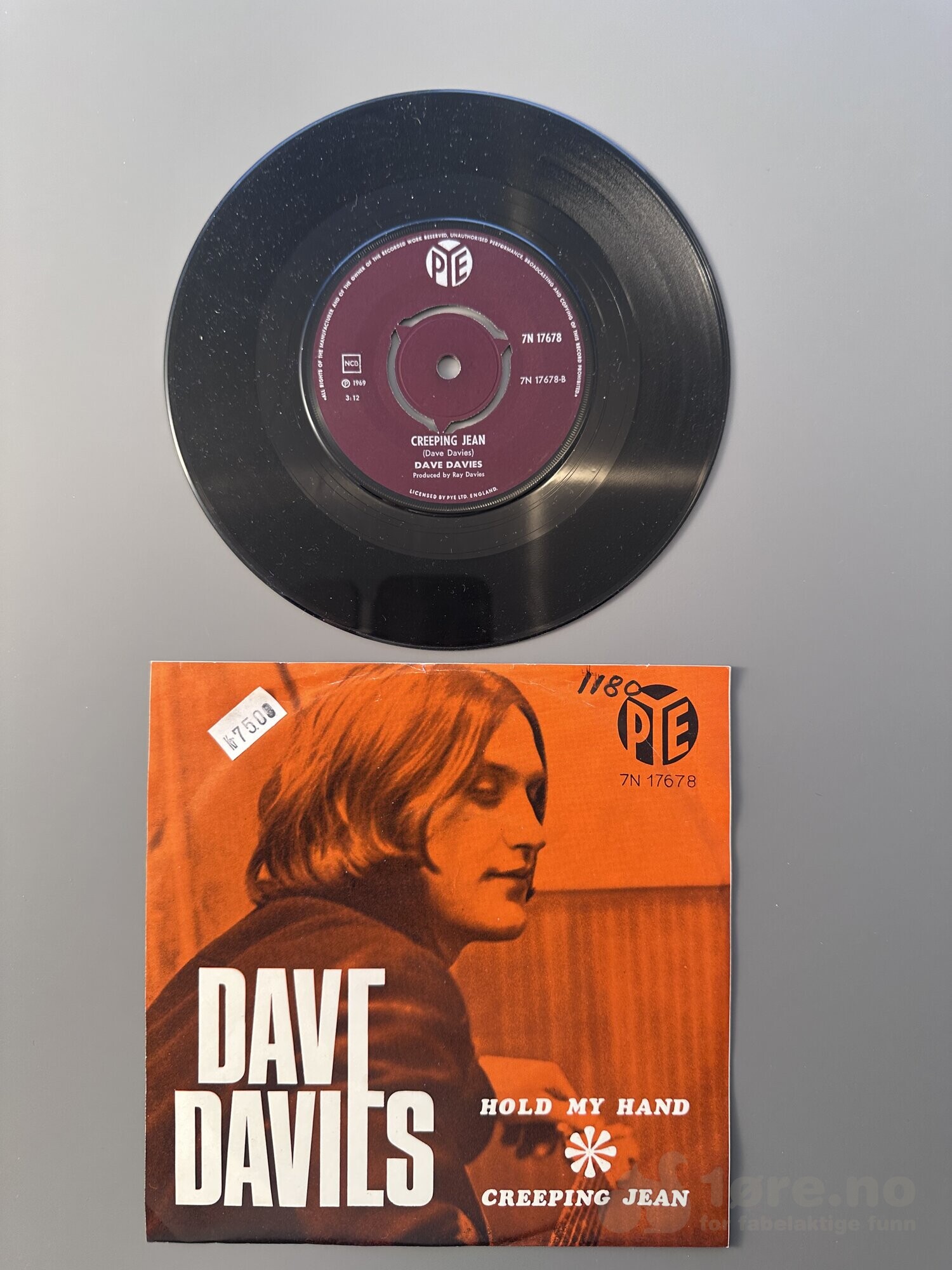 Singel - Dave Davies - Hold my hand, bilde 3