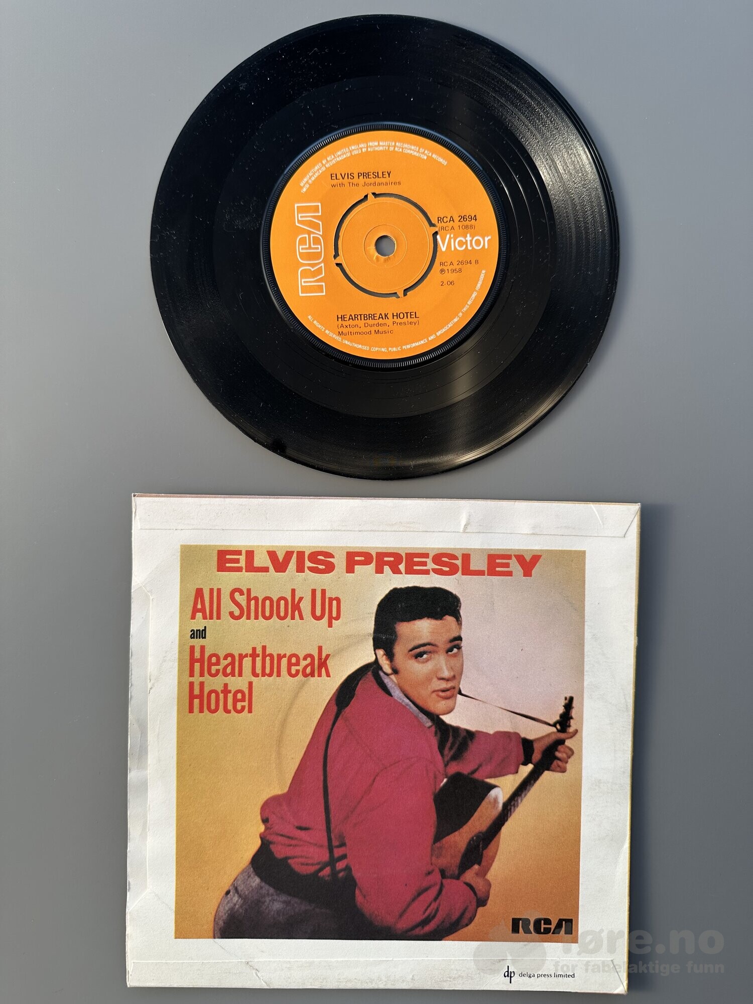Singel - Elvis Presley - All Shook Up, bilde 3