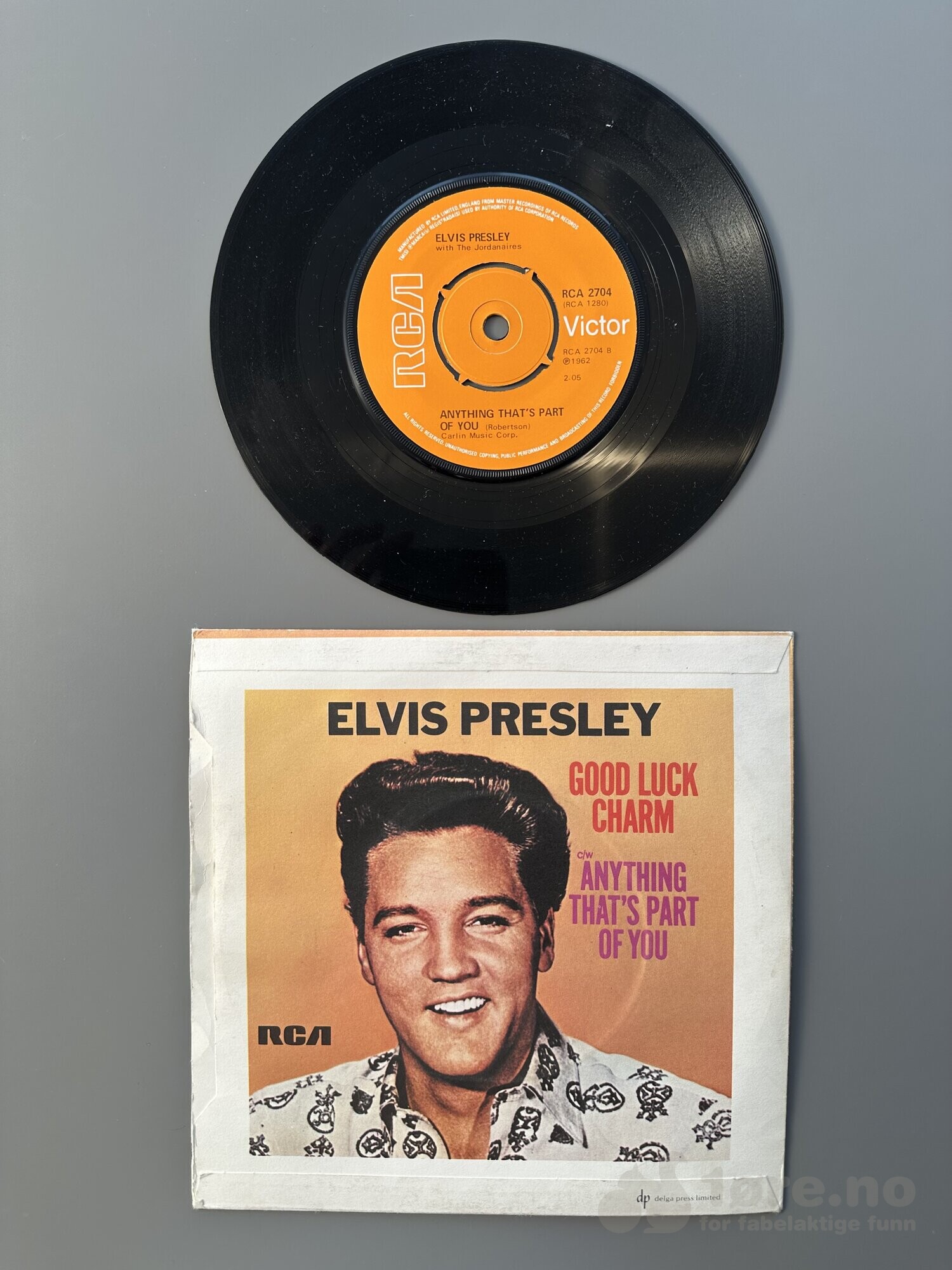 Singel - Elvis Presley - Good Luck Charm, bilde 3