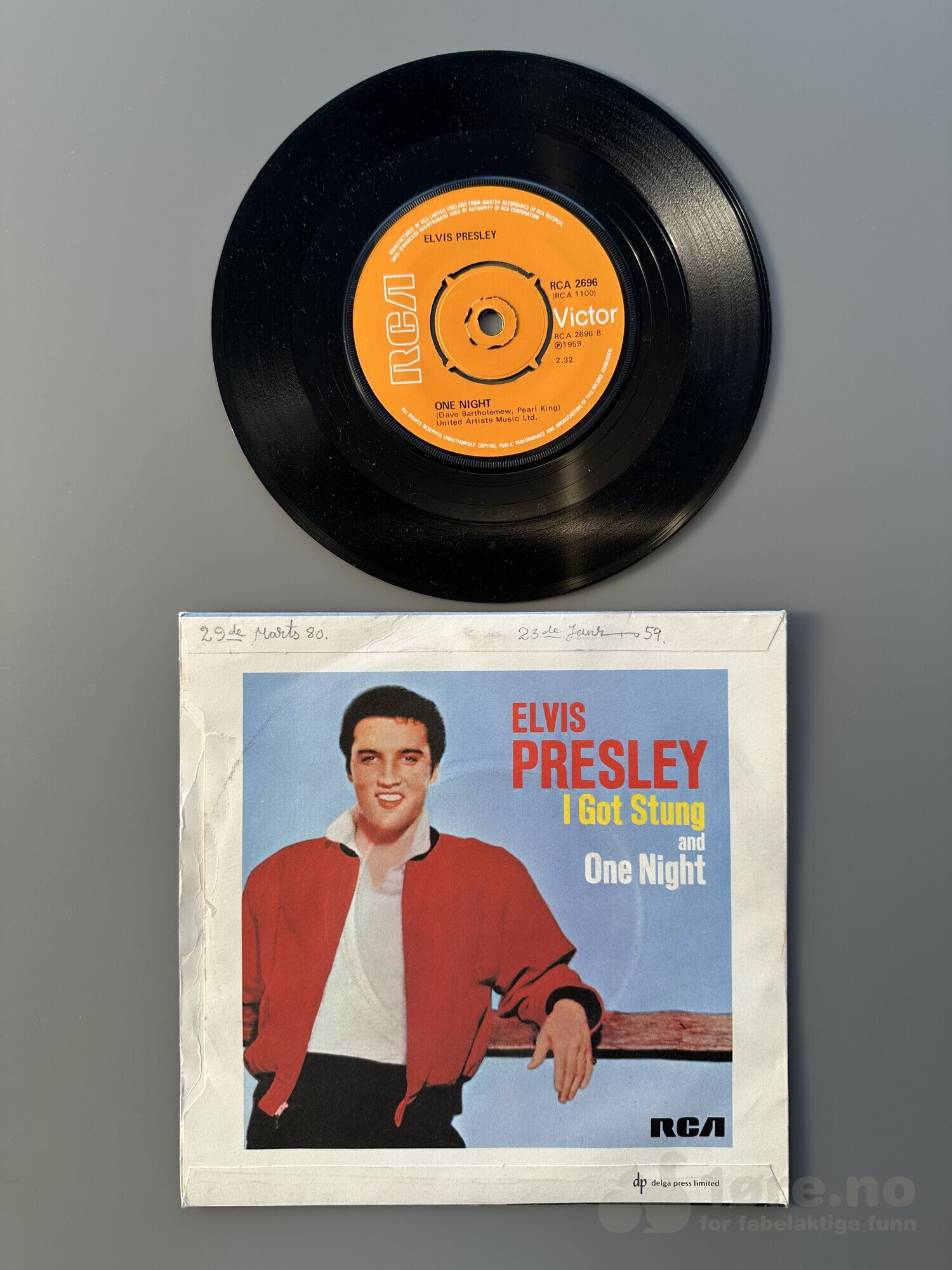Singel - Elvis Presley - I Got Stung, bilde 3