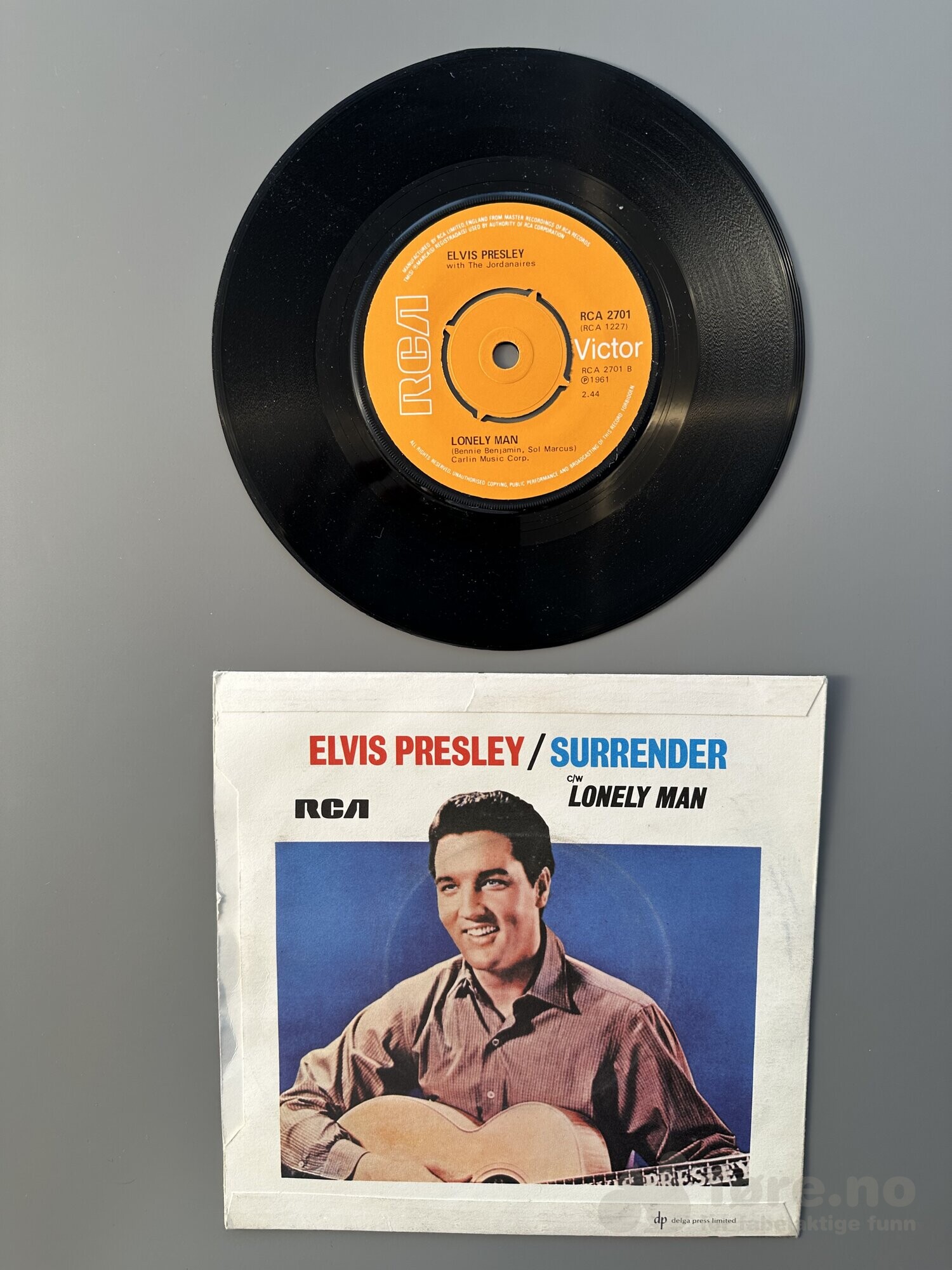 Singel - Elvis Presley - Surrender, bilde 3