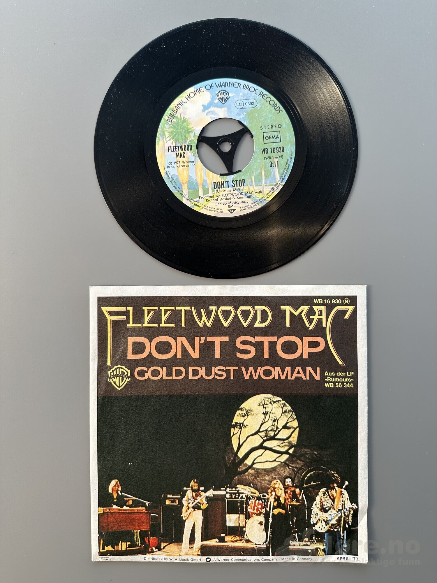 Singel - Fleetwood Mac - Don’t Stop, bilde 2